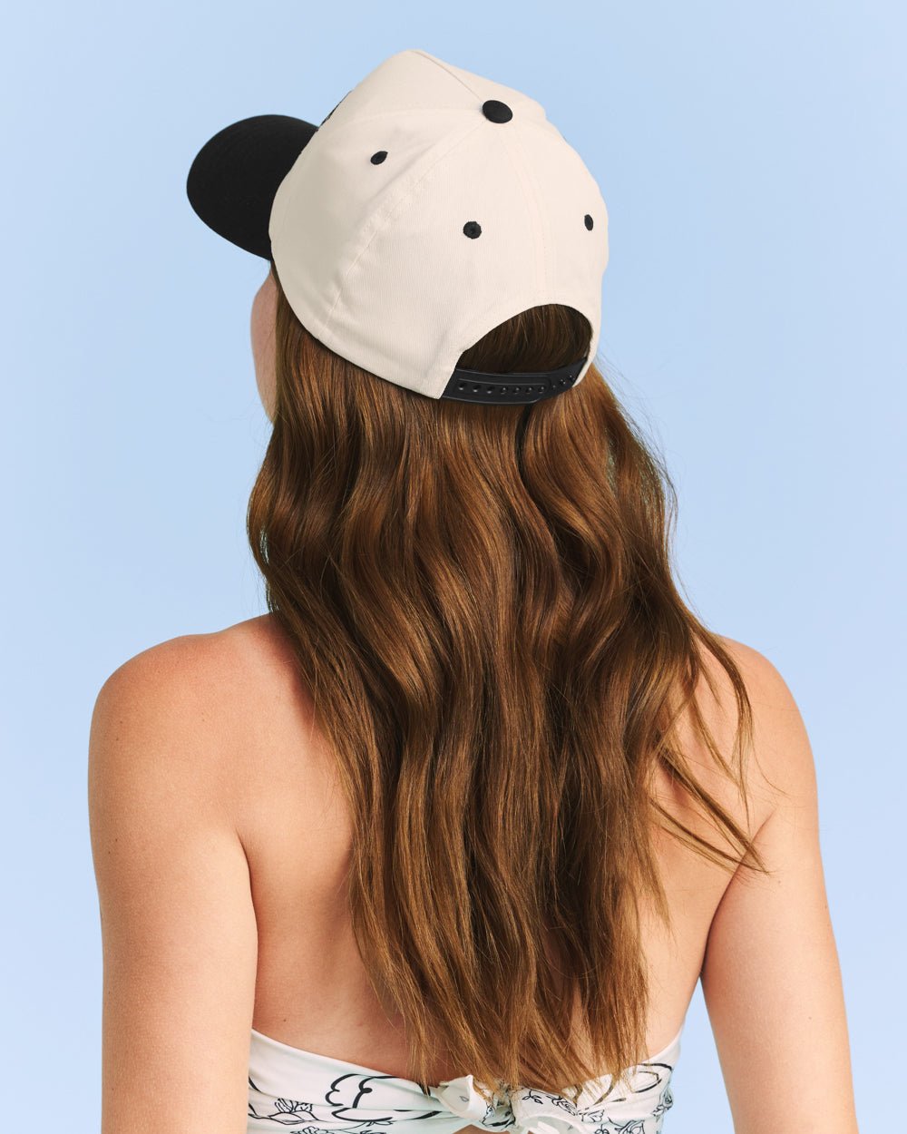 Here Comes the Bride Hat embroidered trucker hat — back view