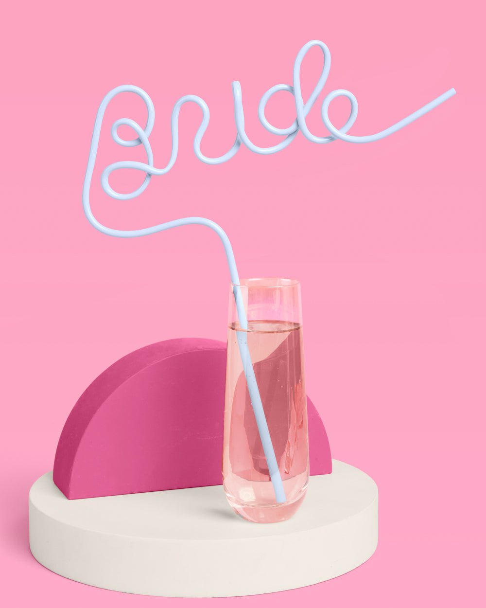 XL blue Bride reusable straw — additional view