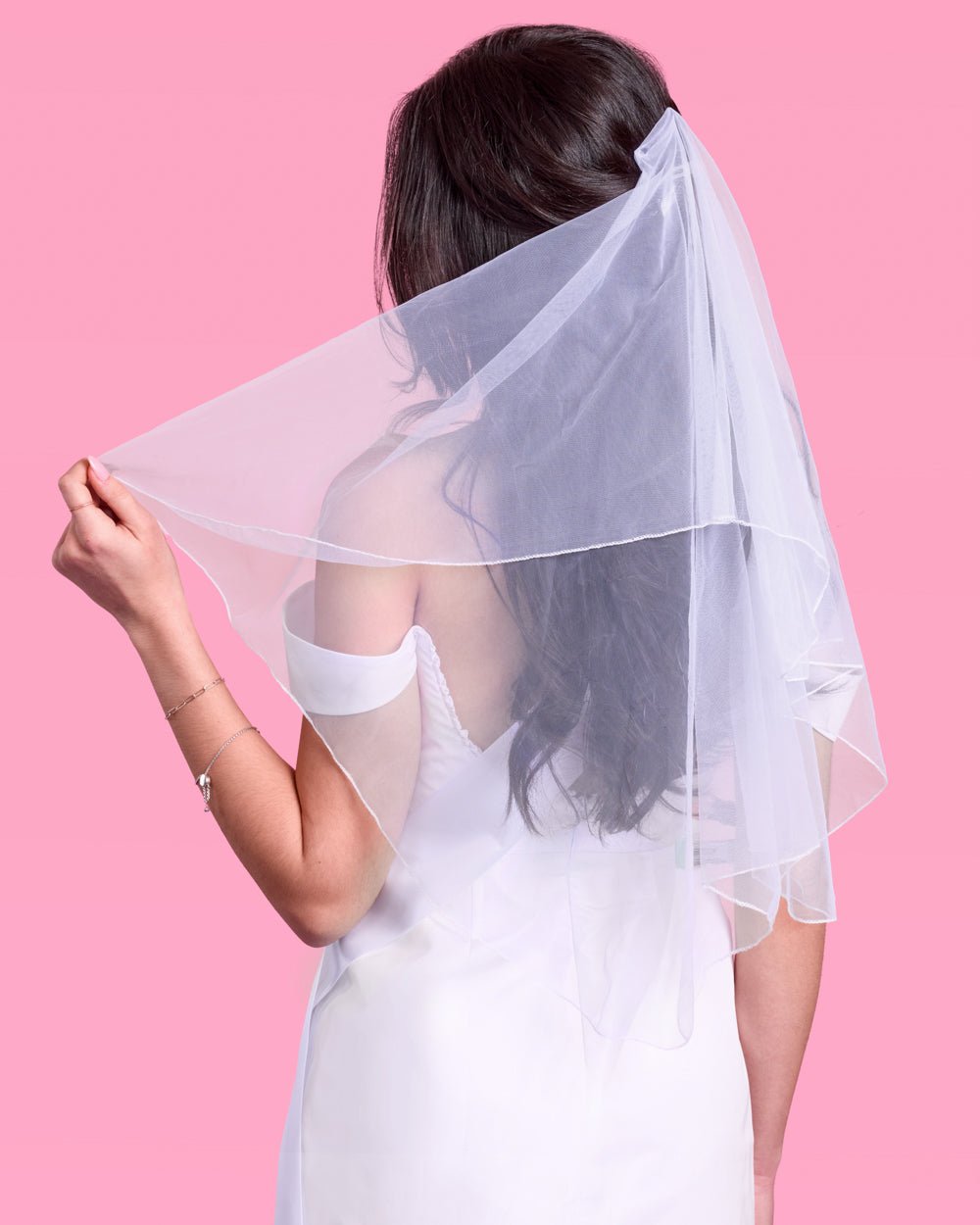 Love in Luxe Kit bride to be sash and veil — back view