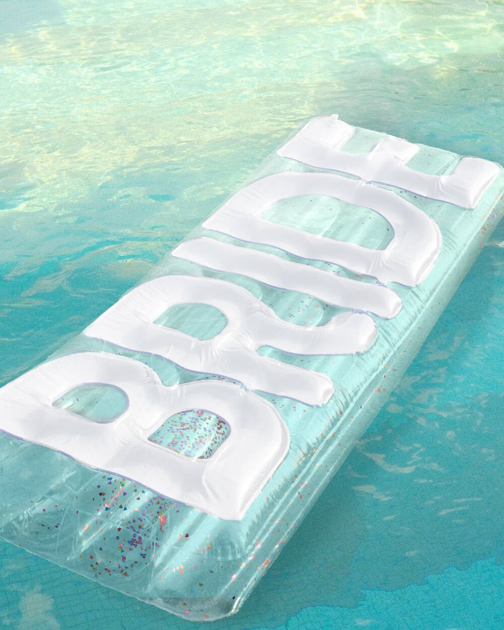 The Bride Pool Float 6 ft inflatable float — additional angle