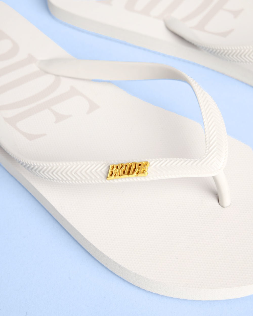 Bride Flip Flops rubber flip flops — additional view