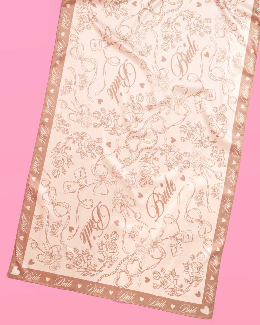 Neutral Bride Sarong satin printed sarong — additional angle