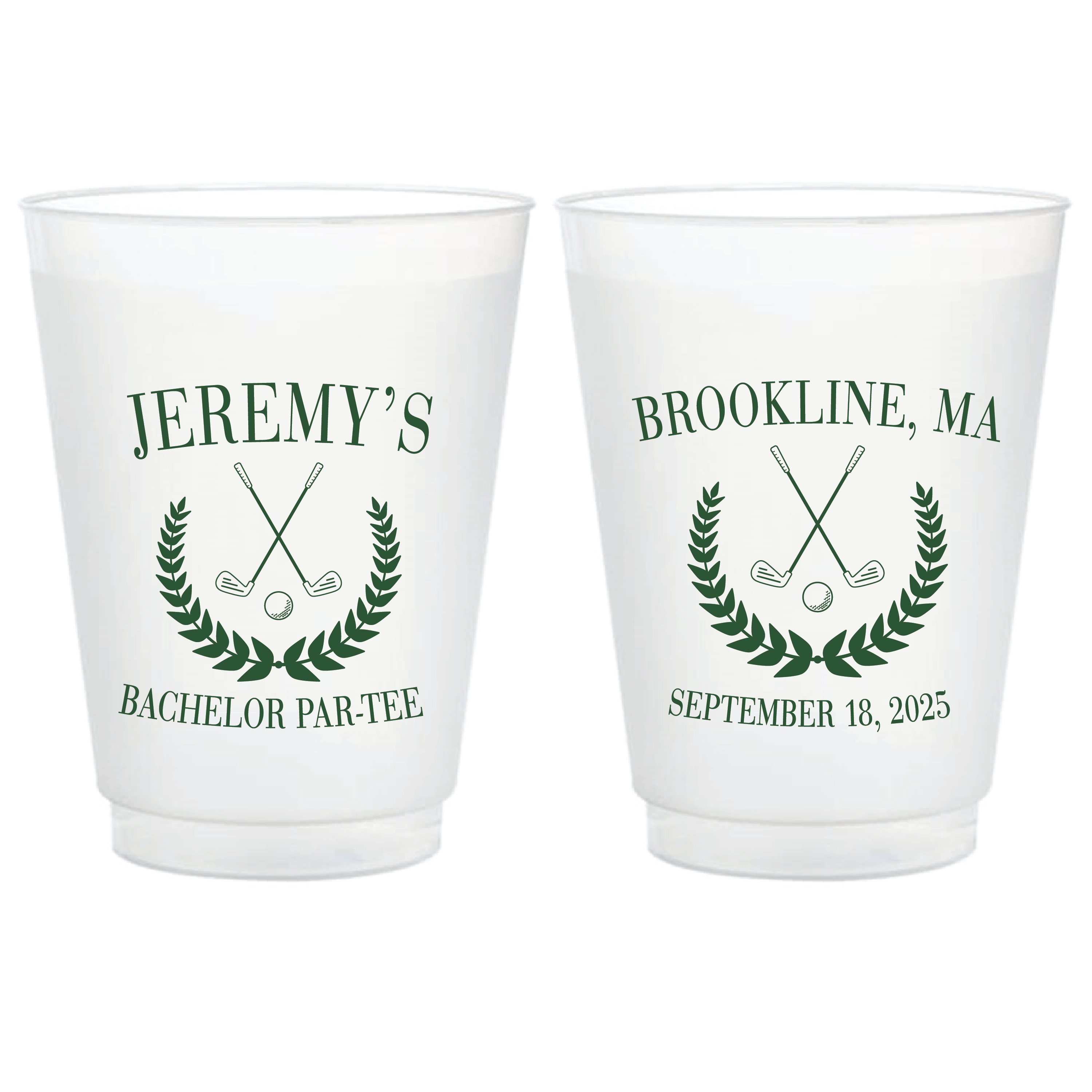Groom's Golf Par-Tee Bachelor Party Plastic Cups