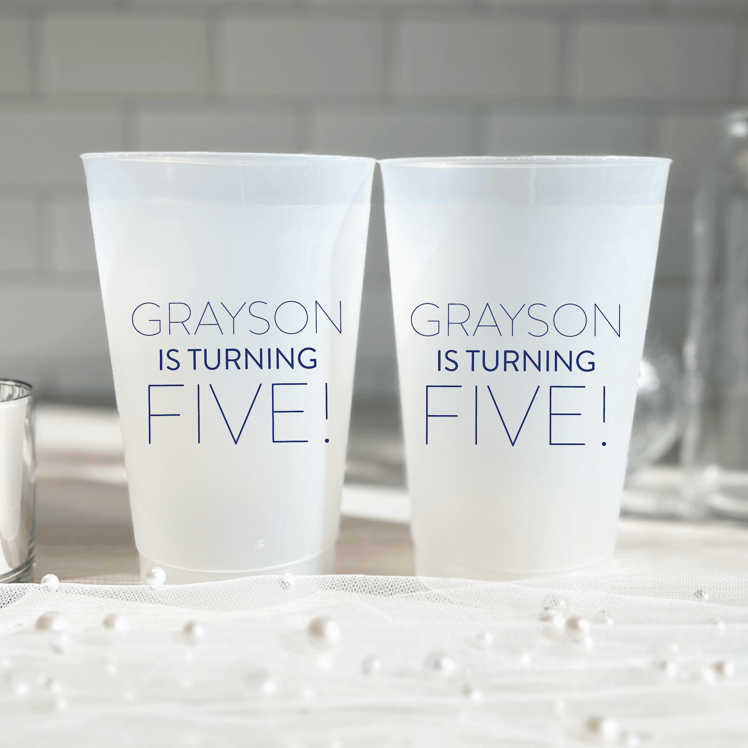 Bold Number Birthday Shatterproof Party Cups