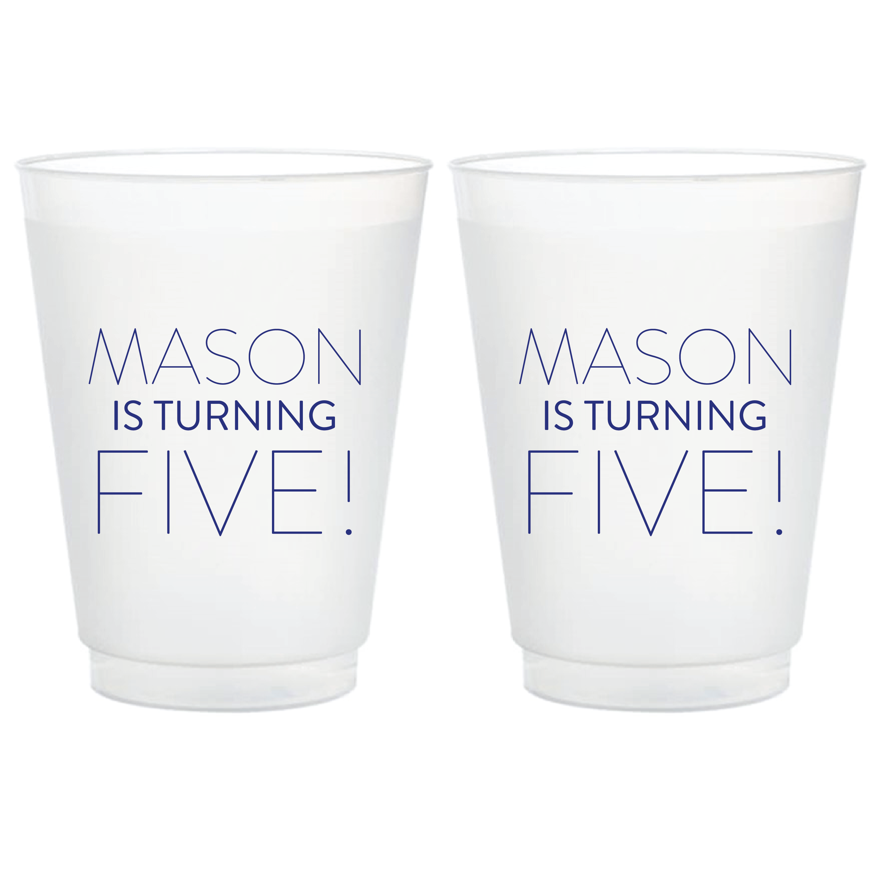 Bold Number Birthday Shatterproof Party Cups