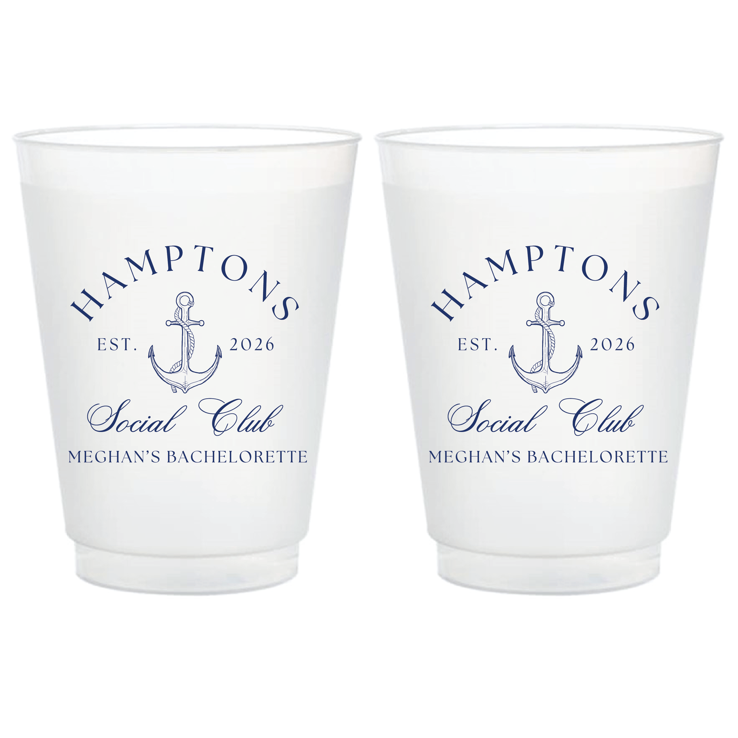 Social Club Bachelorette Frosted Plastic Cups - Cup - Frosted