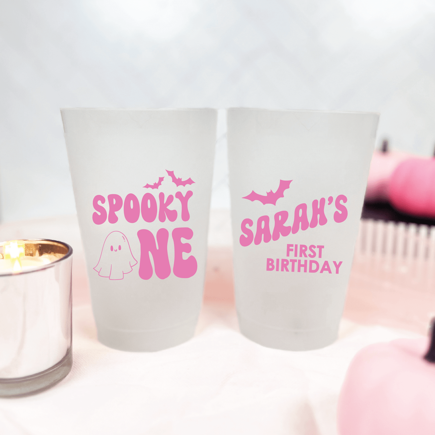 Spooky One First Birthday Shatterproof Cups