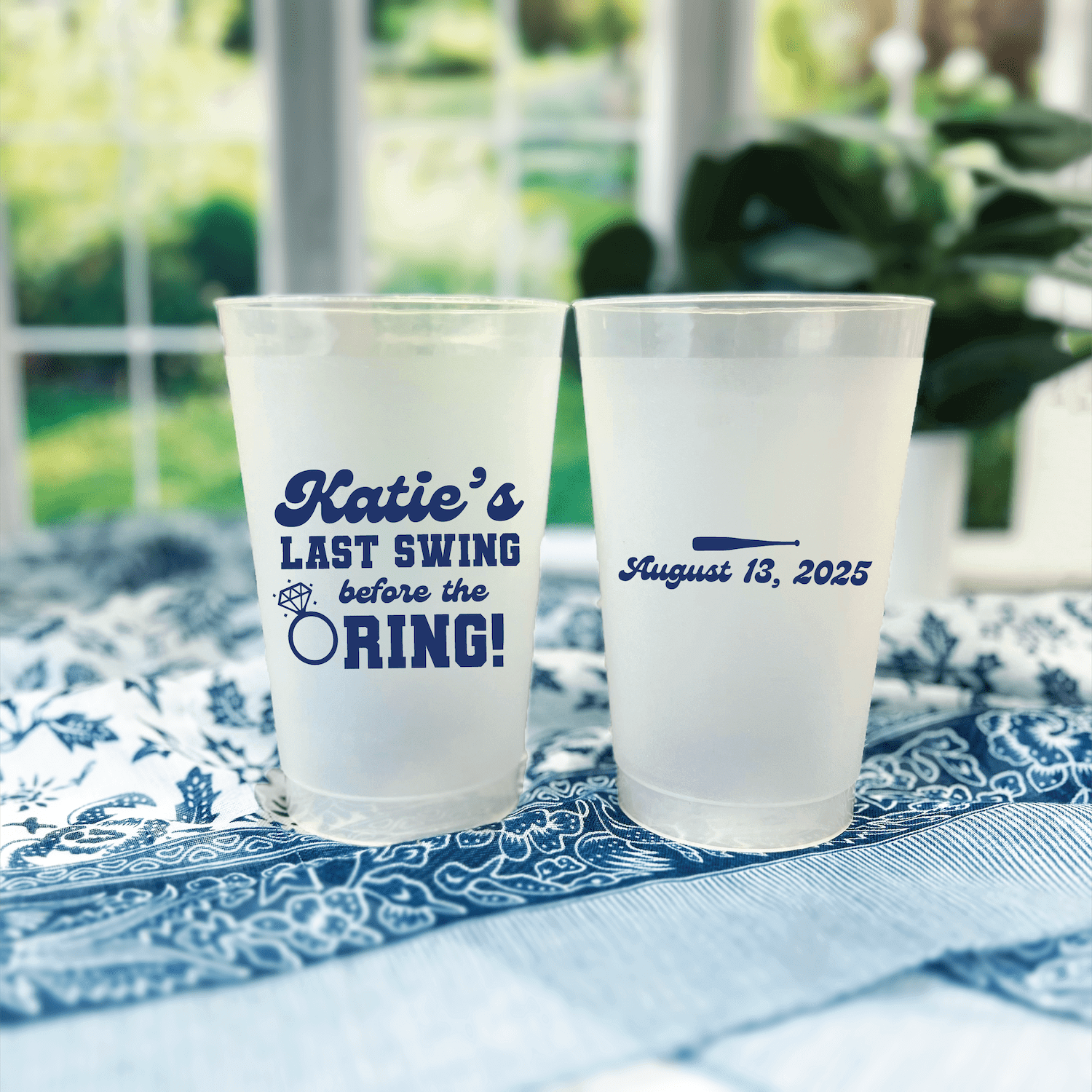 Last Swing Before The Ring Bachelorette Party Cups