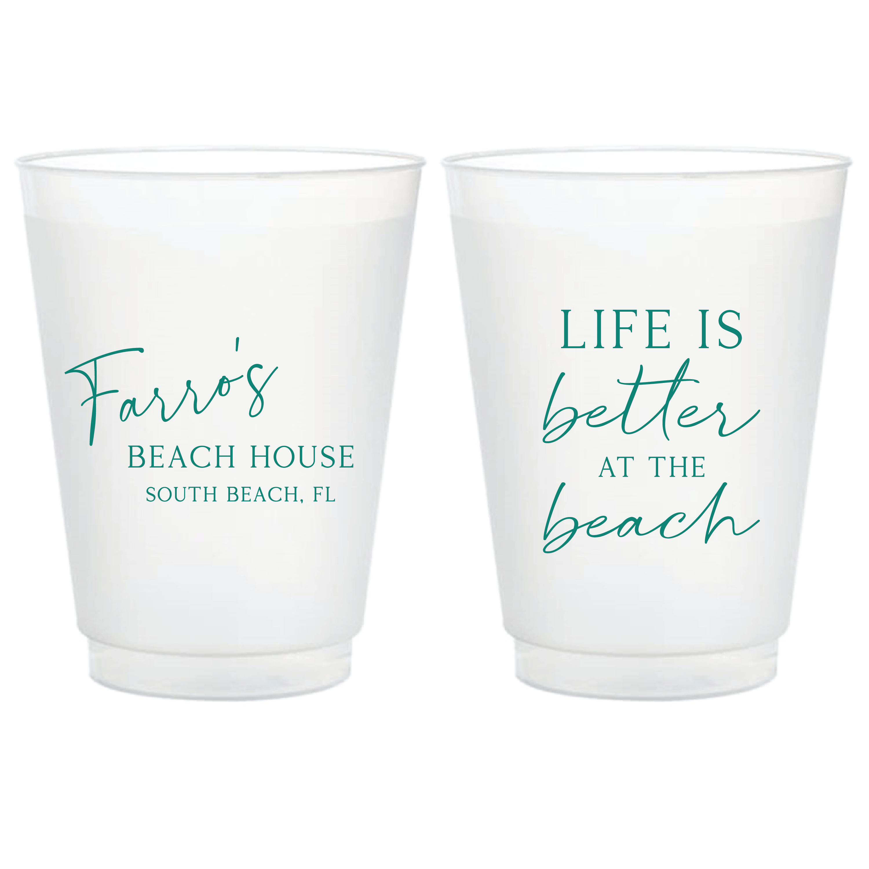 Life is Better At The Beach Shatterproof Cups