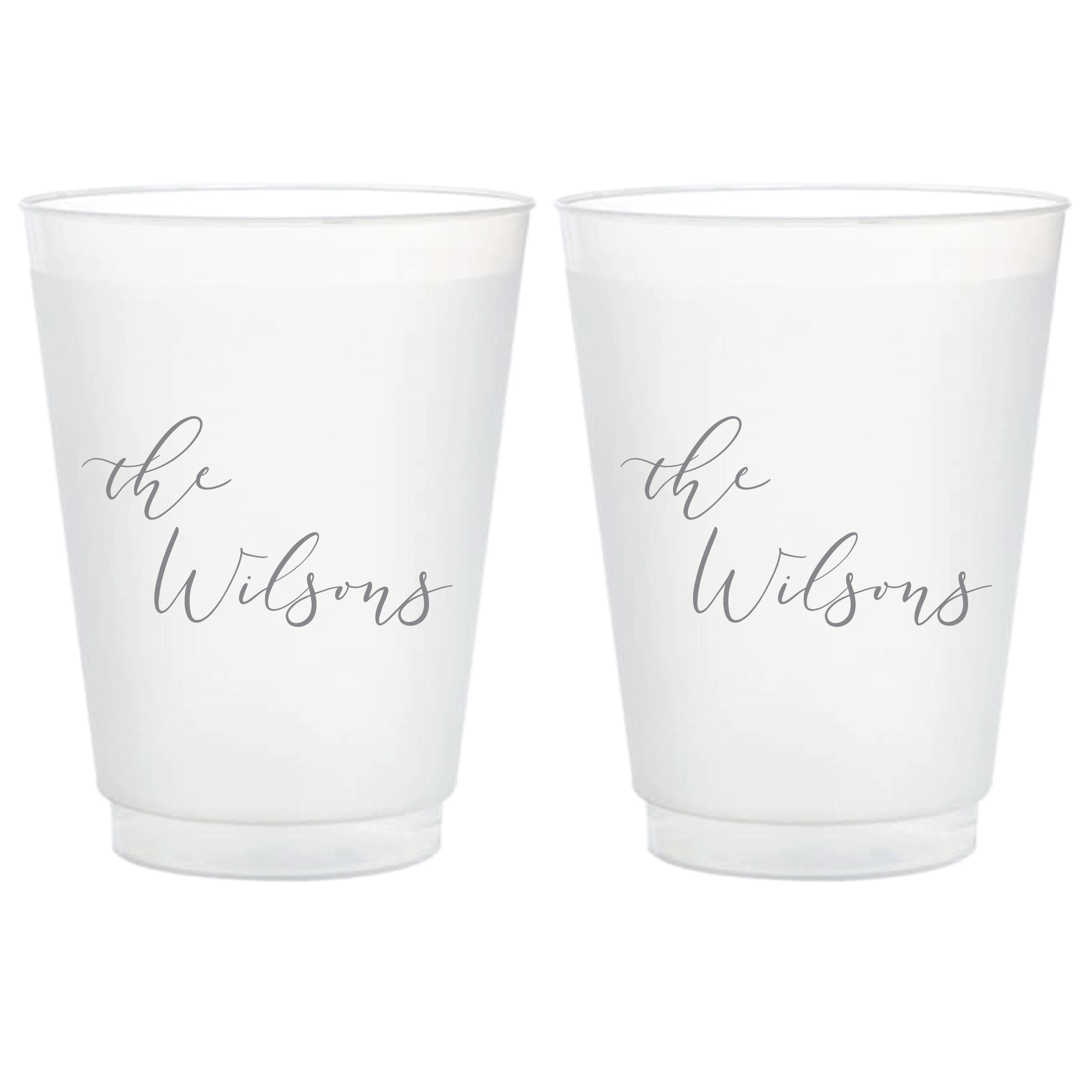 Custom Family Name Wedding Cups