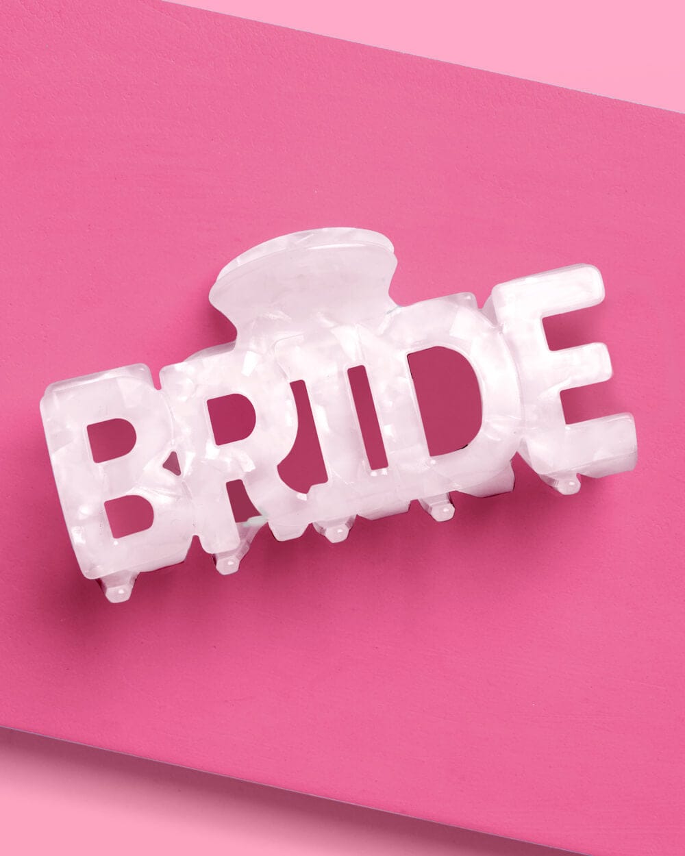 Bride Claw Clip - white acrylic claw clip