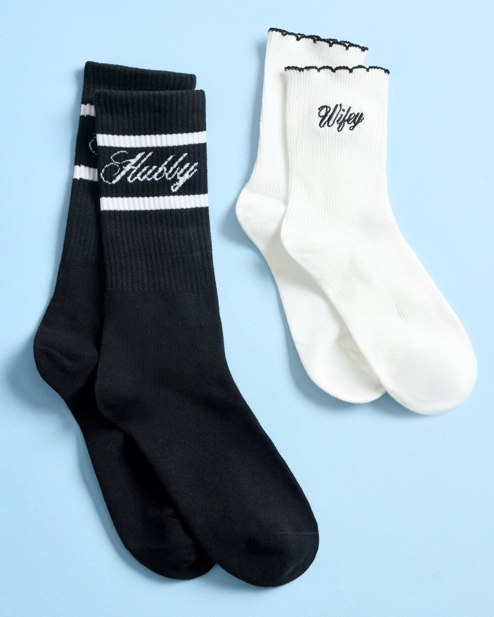 Wifey and Hubby Socks - matching newlywed socks