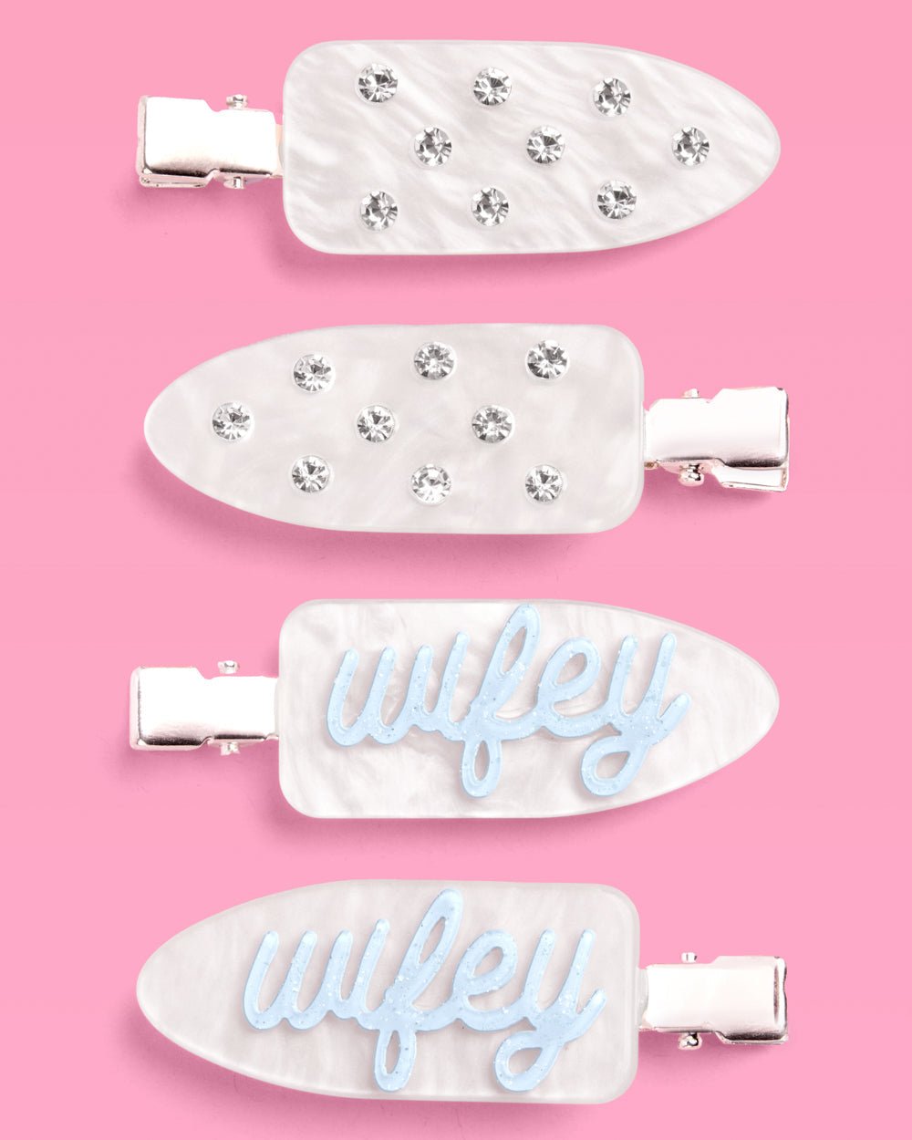 Wifey Beauty Clips - 4 pc acrylic hair clips