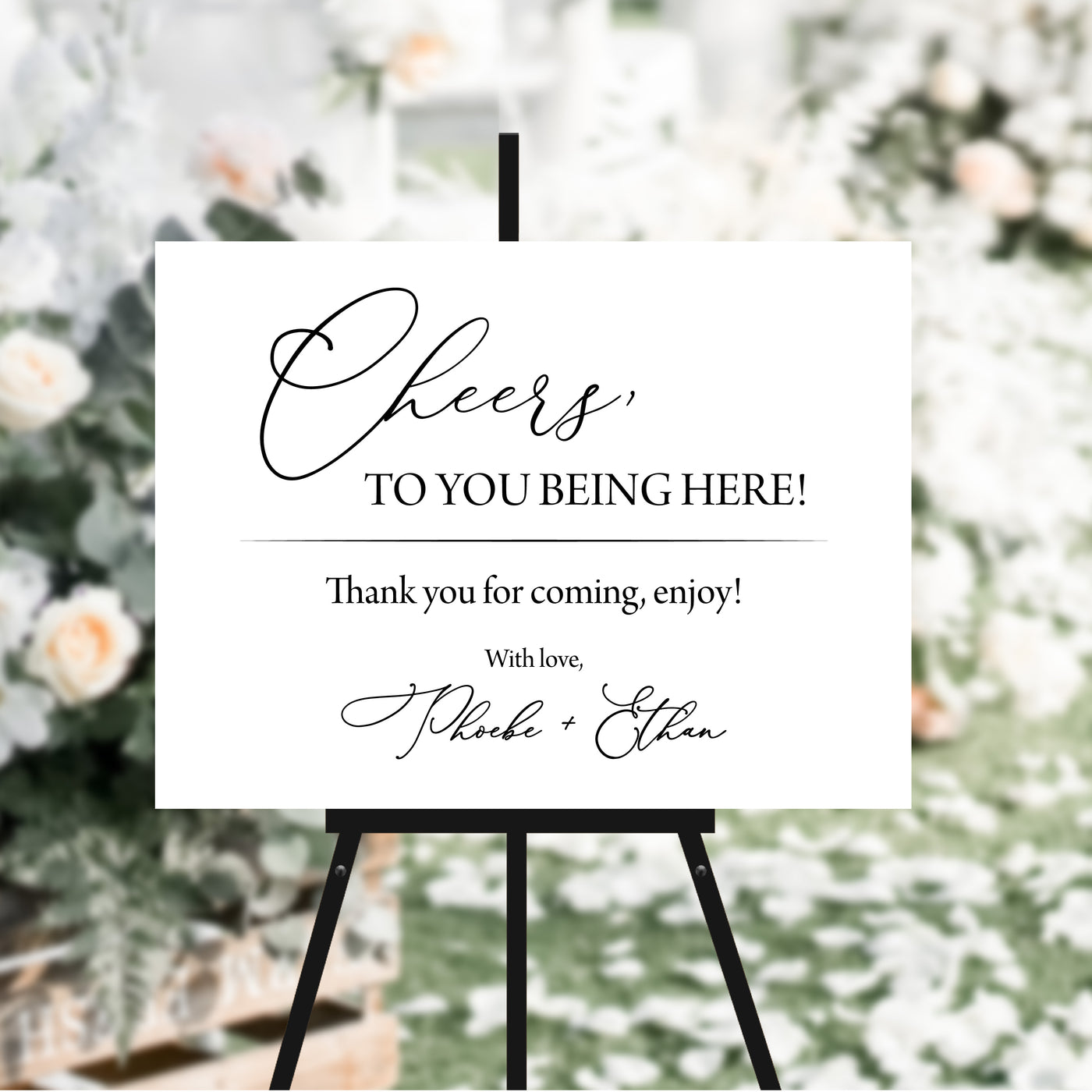 Cheers to You Wedding Ceremony Sign