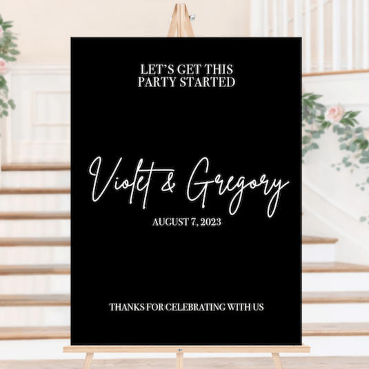 Get This Party Started Welcome Sign - Welcome Sign