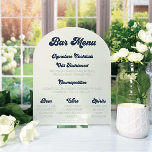 Signature Cocktails Wedding Sign