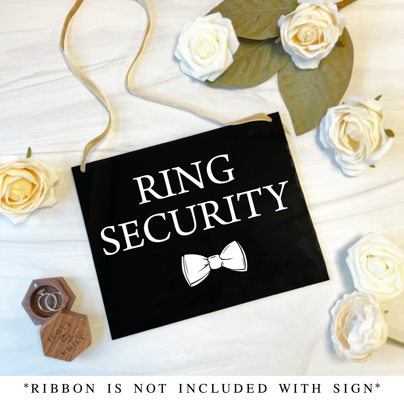 Ring Security Acrylic Wedding Sign