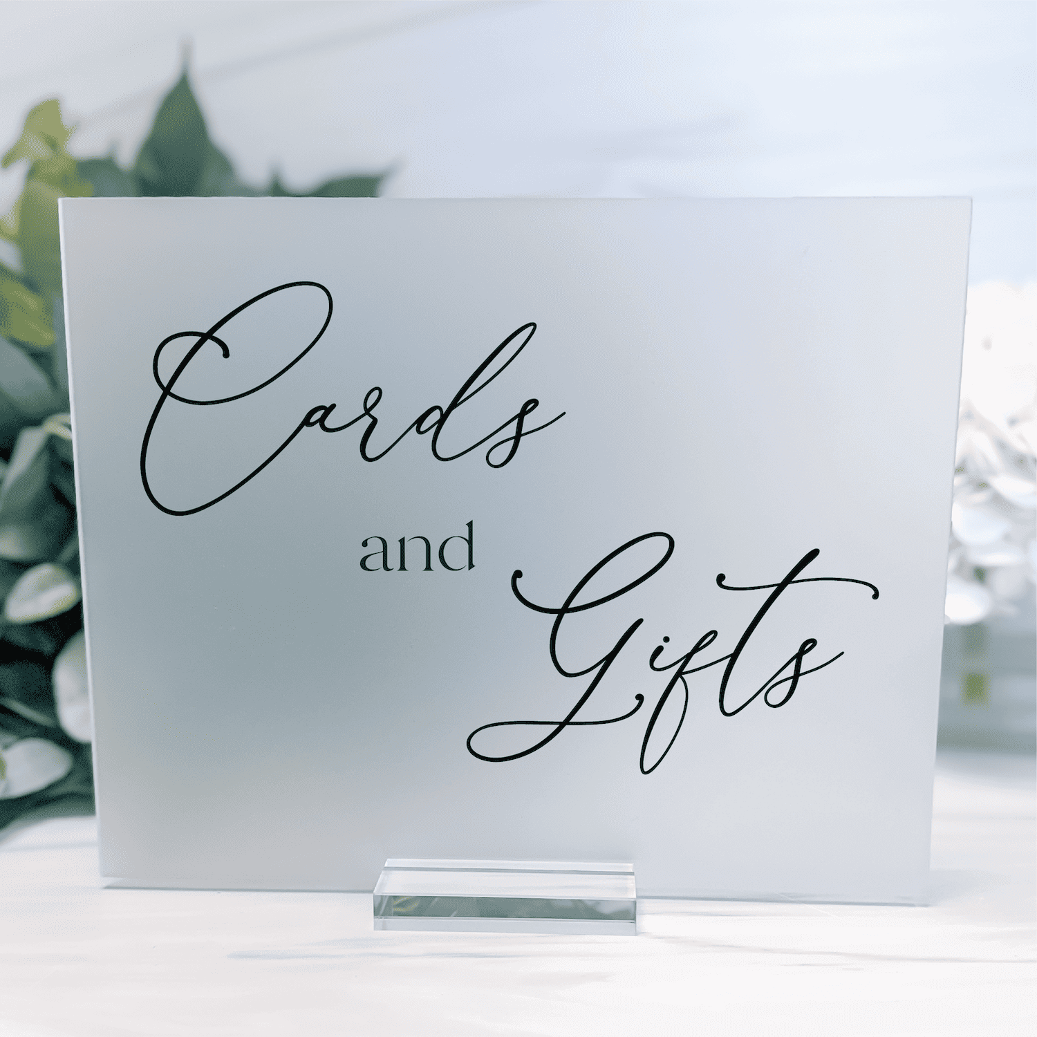 Cards and Gifts Acrylic Wedding Sign