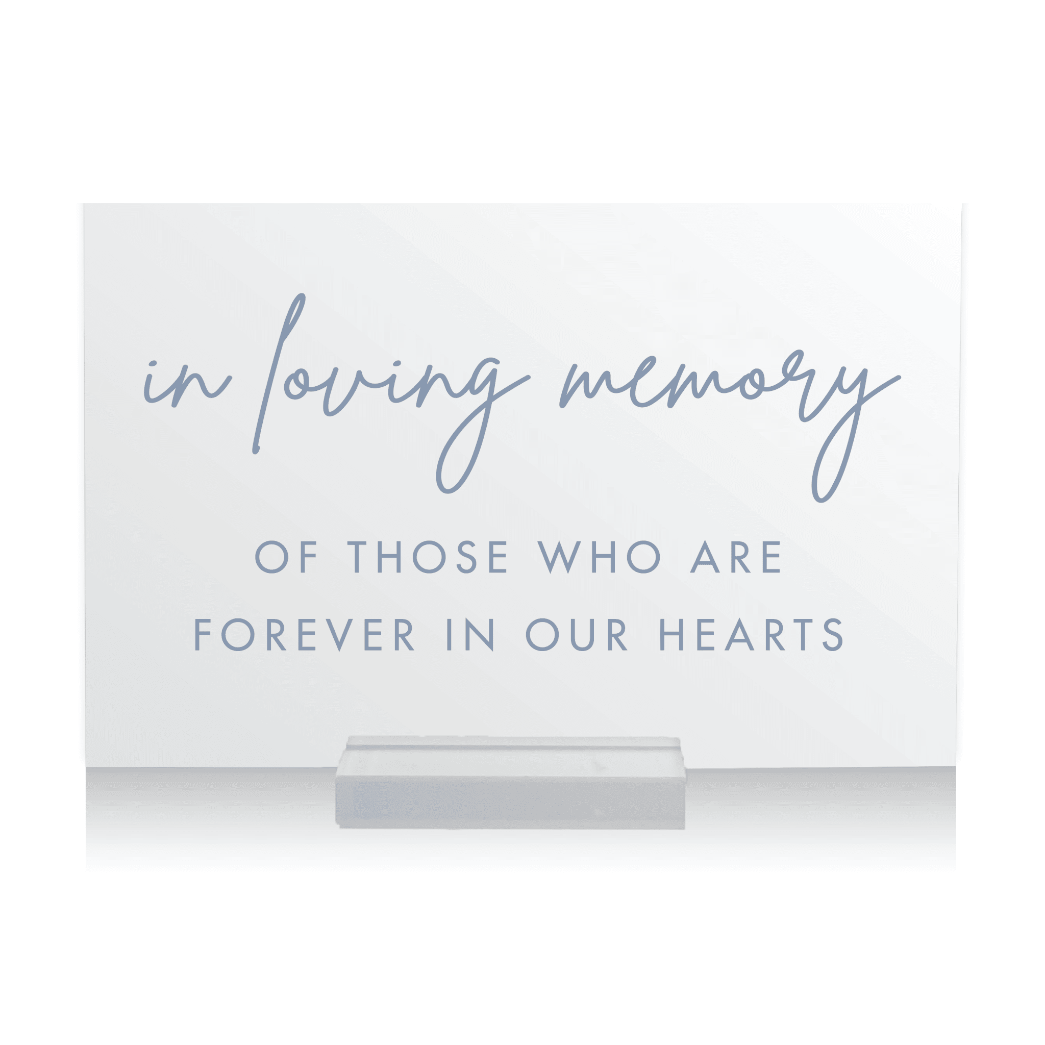 In Loving Memory Wedding Sign - Table Signs