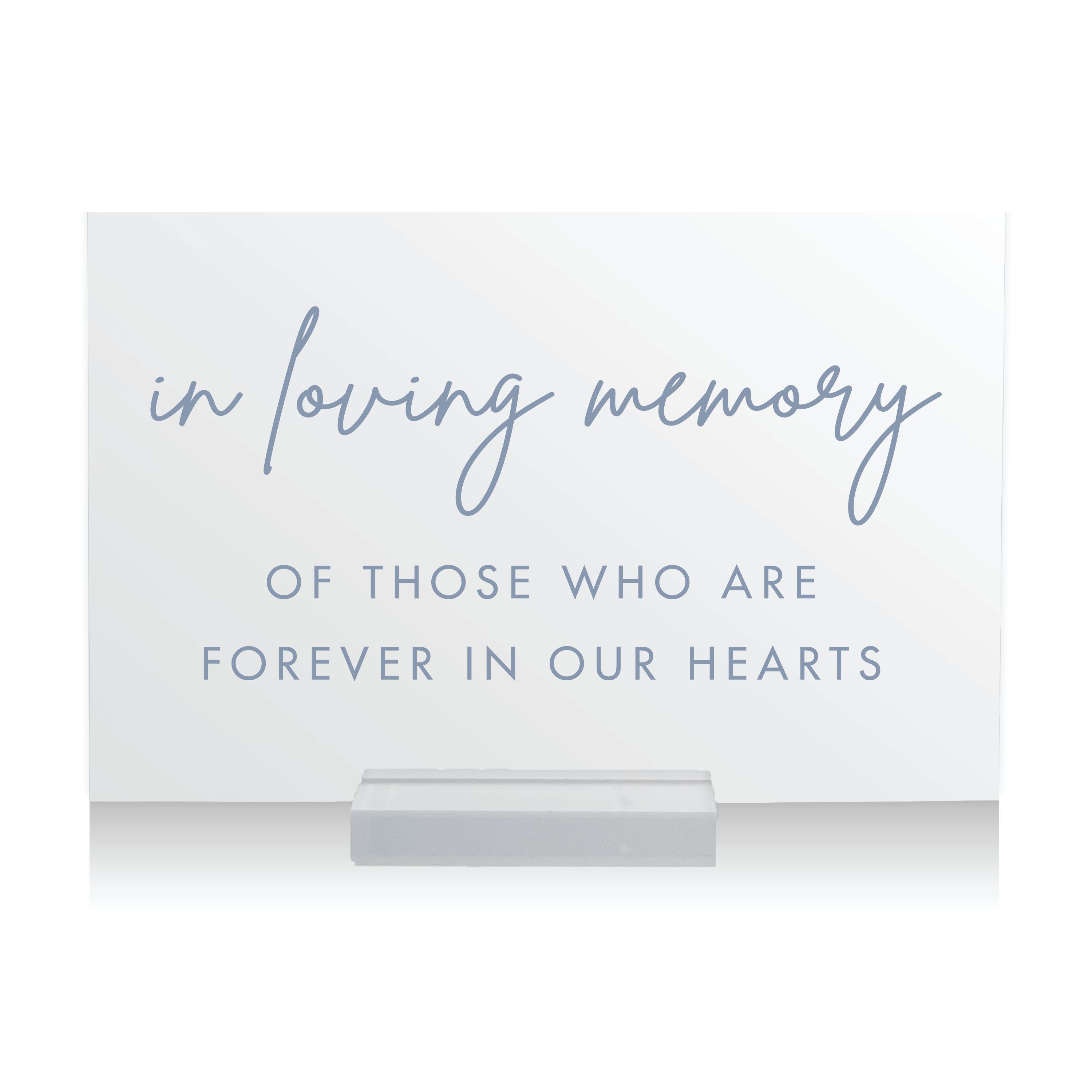 In Loving Memory Wedding Sign - Table Signs