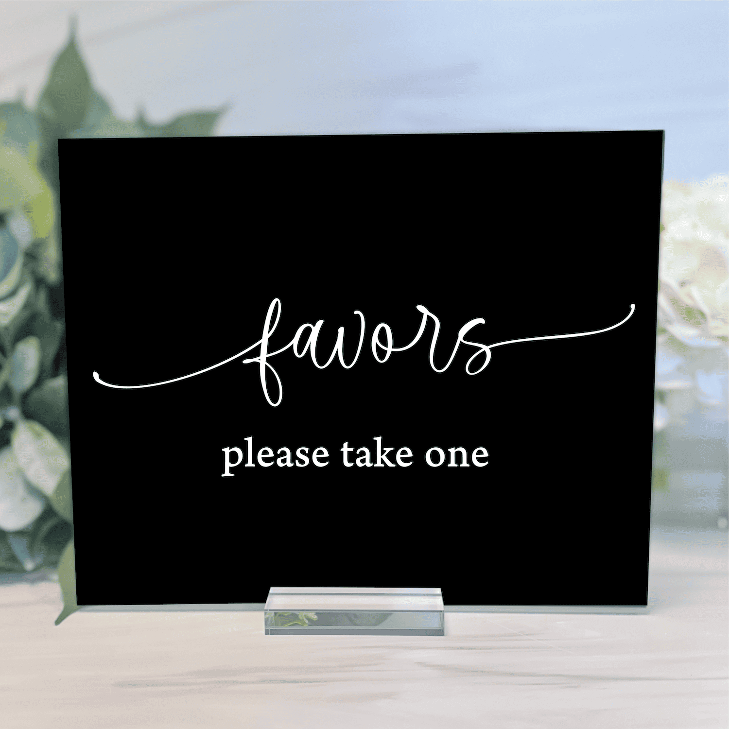 Favors Acrylic Wedding Sign