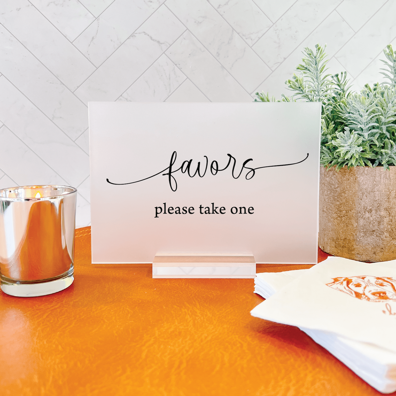Favors Wedding Sign - Table Signs