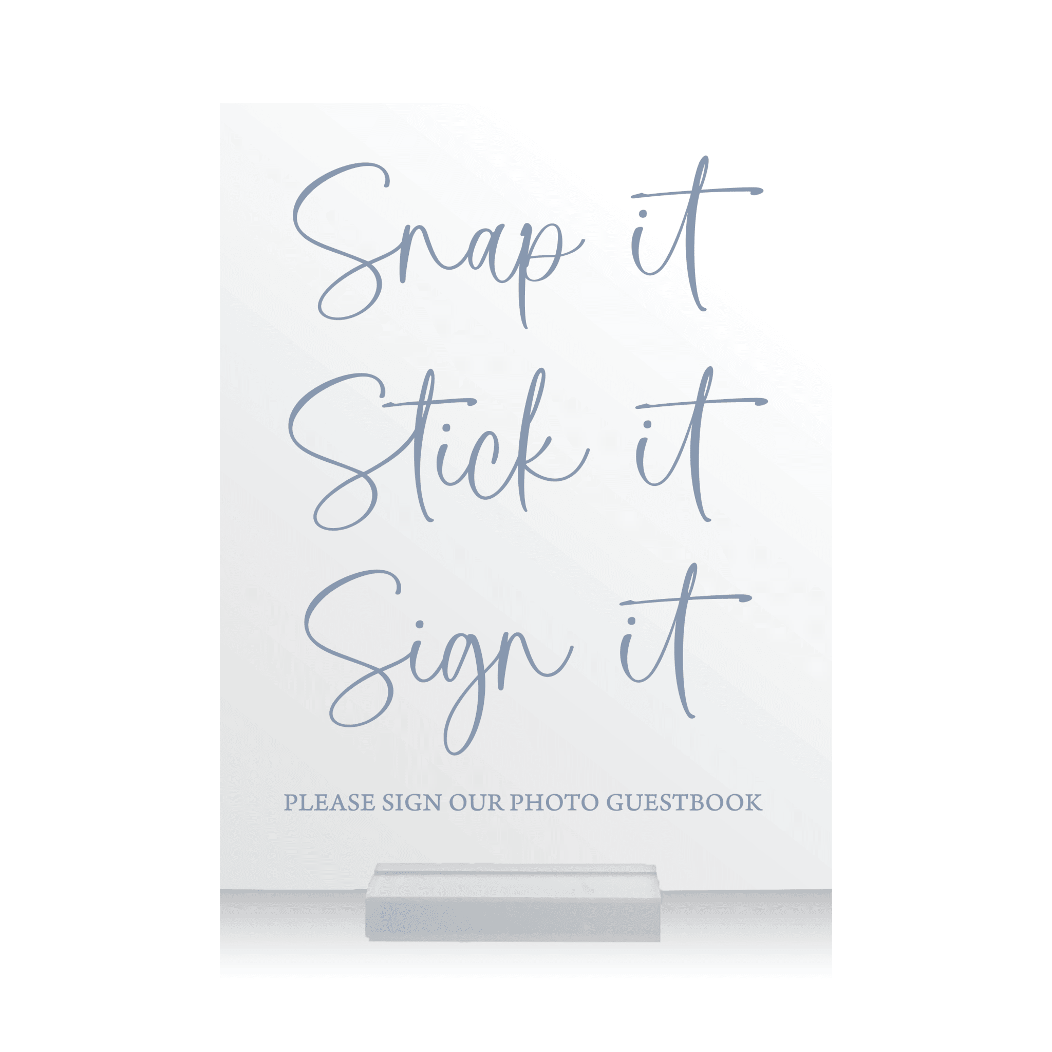 Photo Guestbook Wedding Sign - Table Signs