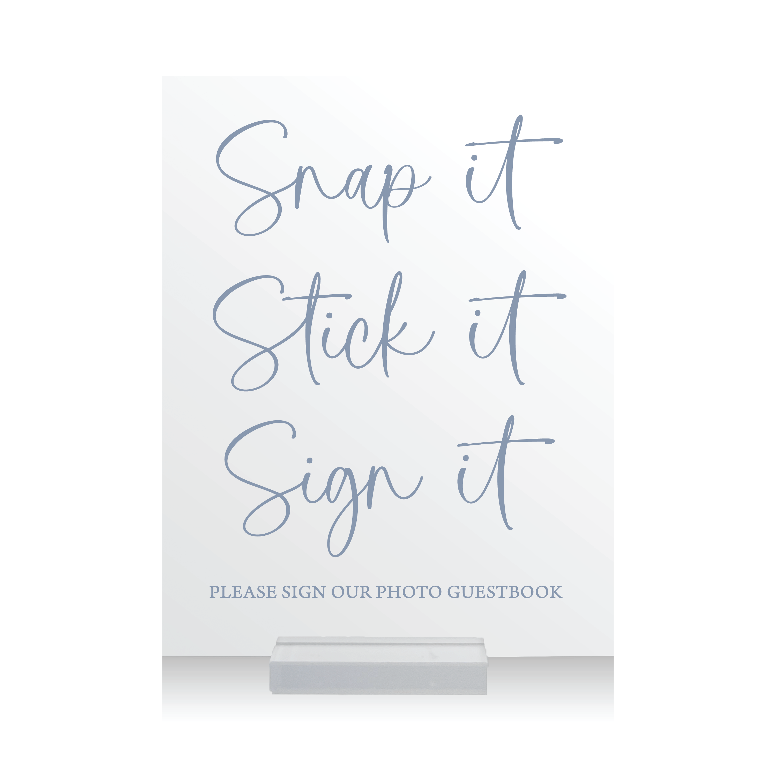 Photo Guestbook Wedding Sign - Table Signs