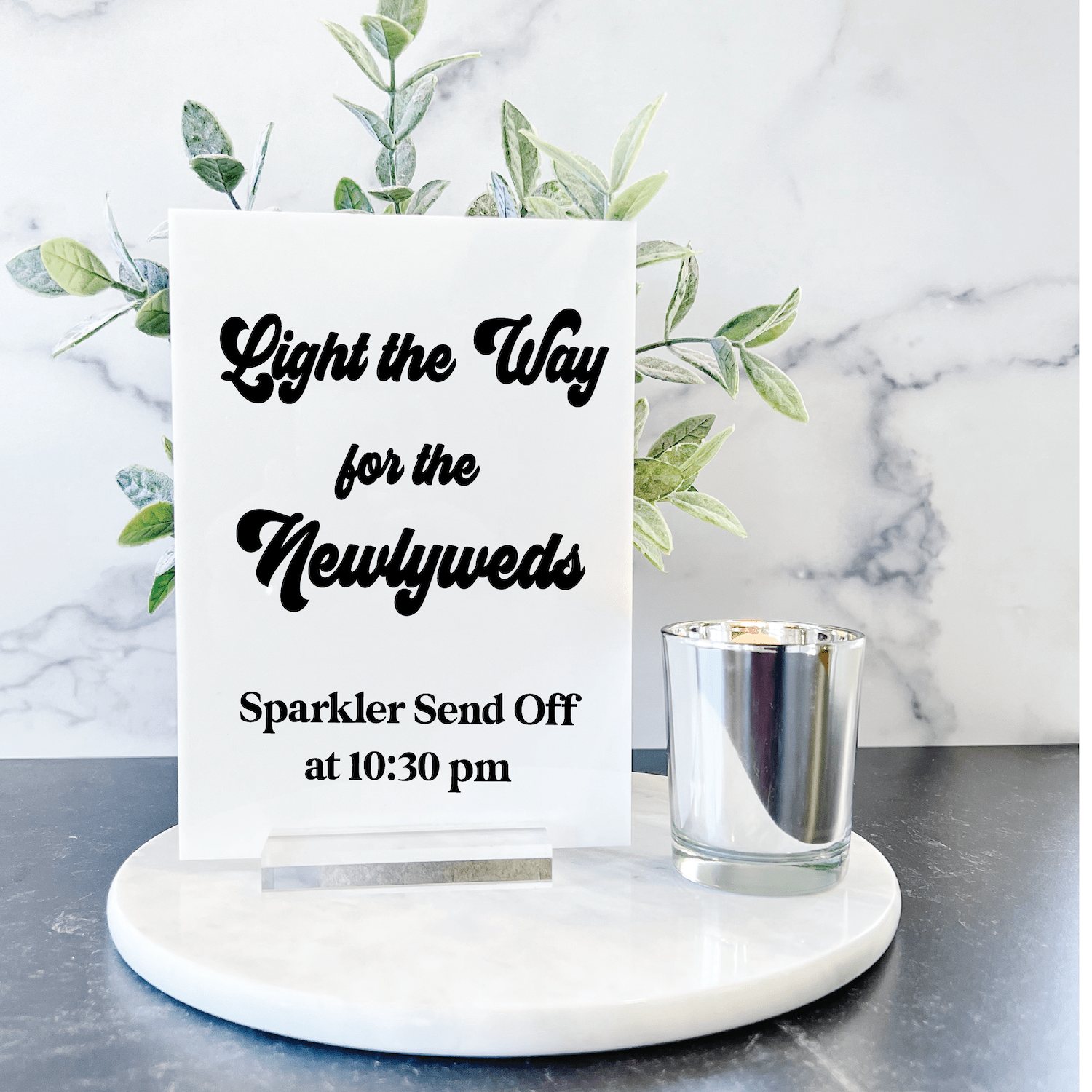 Sparkler Send Off Wedding Sign - Table Signs
