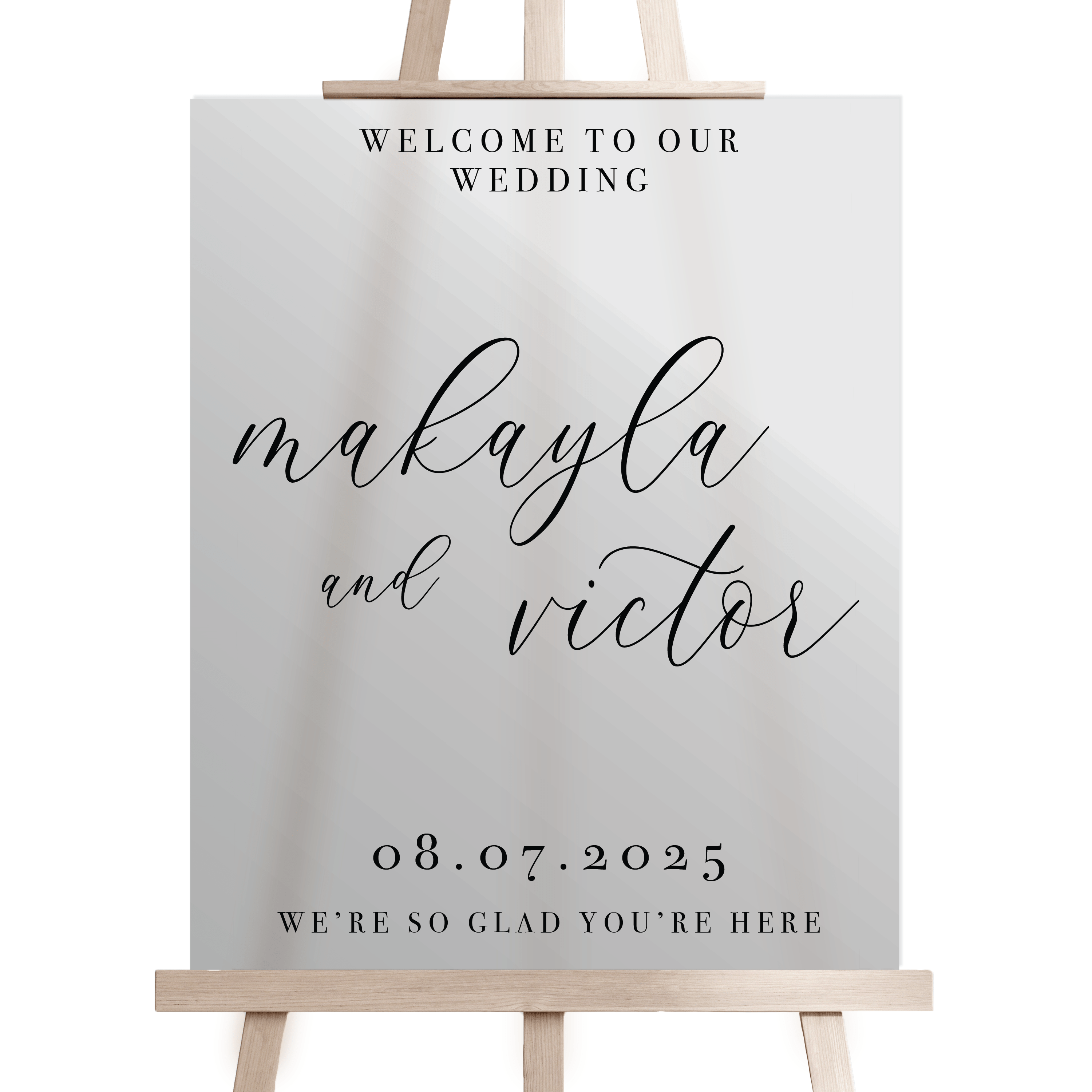 Wedding Welcome Sign - Portrait - Welcome Sign