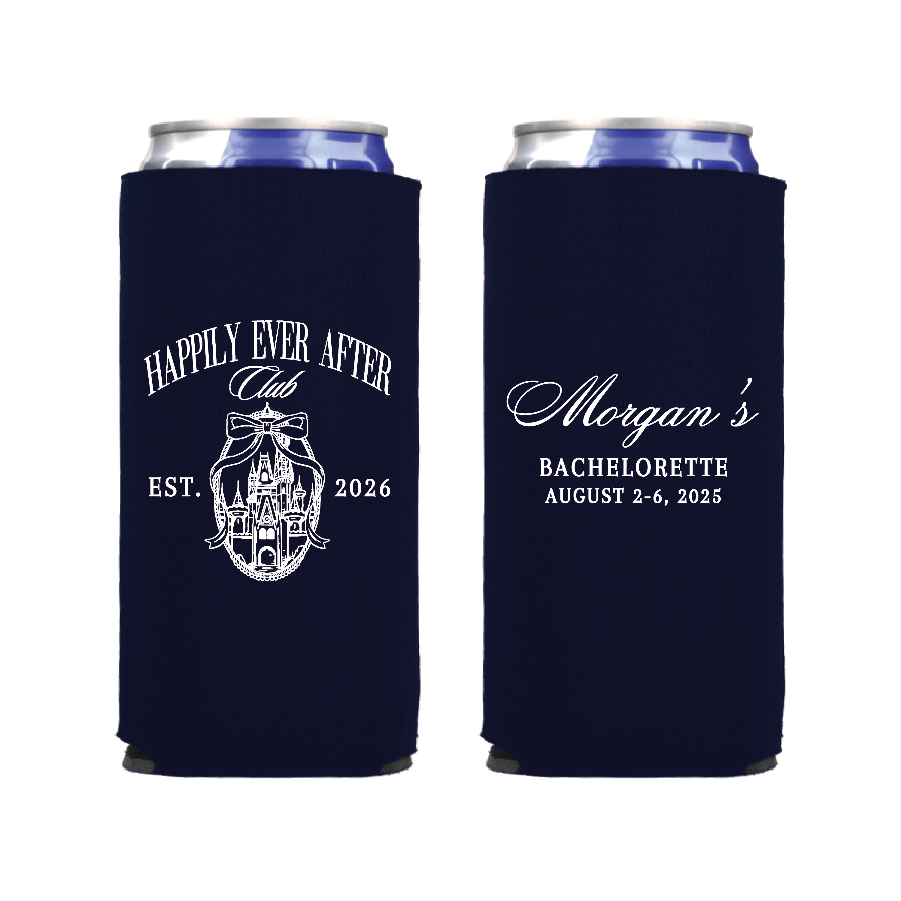 Happily Ever After Bachelorette Personalized Slim Can Cooler - Can Cooler - Slim