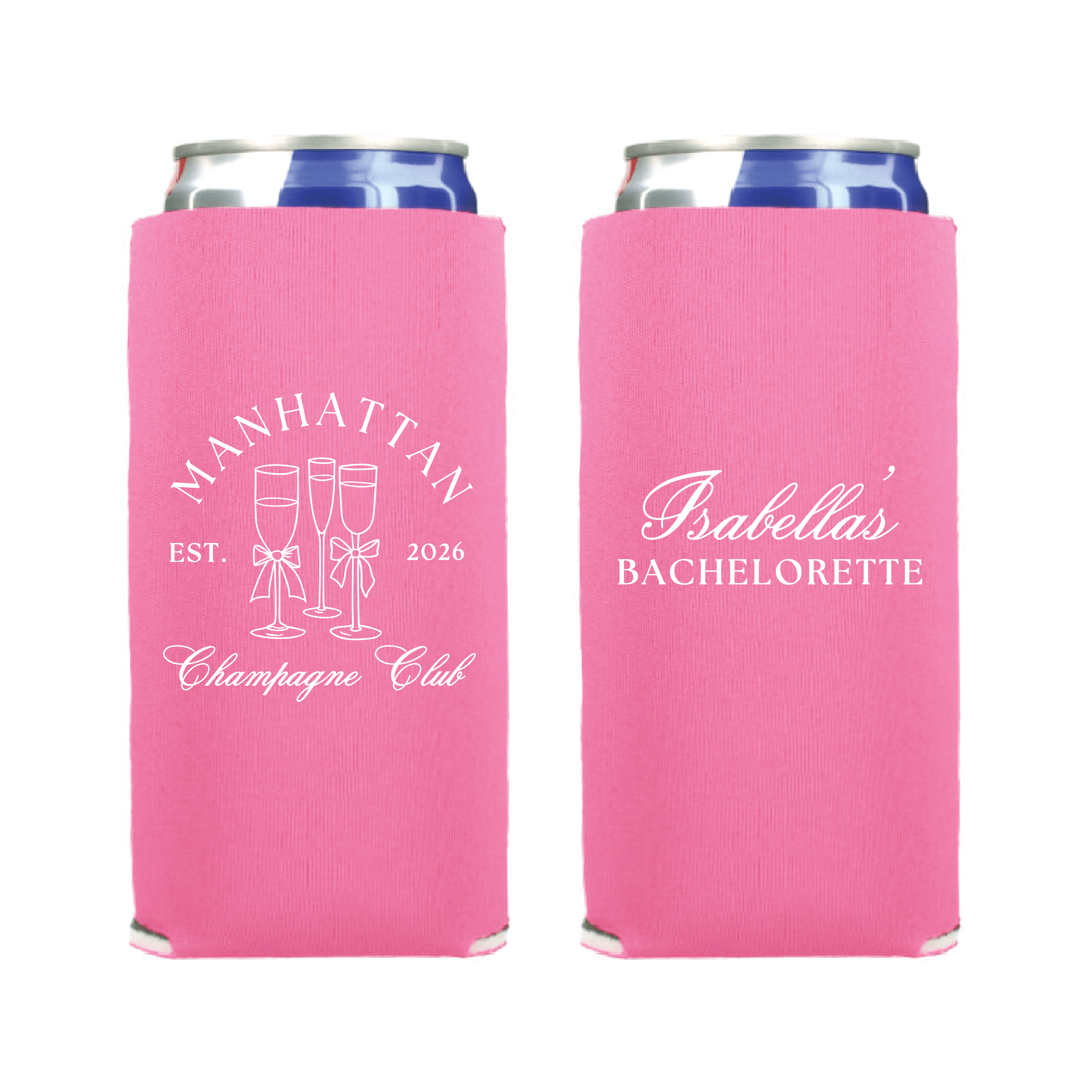 Champagne Club Bachelorette Slim Can Cooler - Can Cooler - Slim
