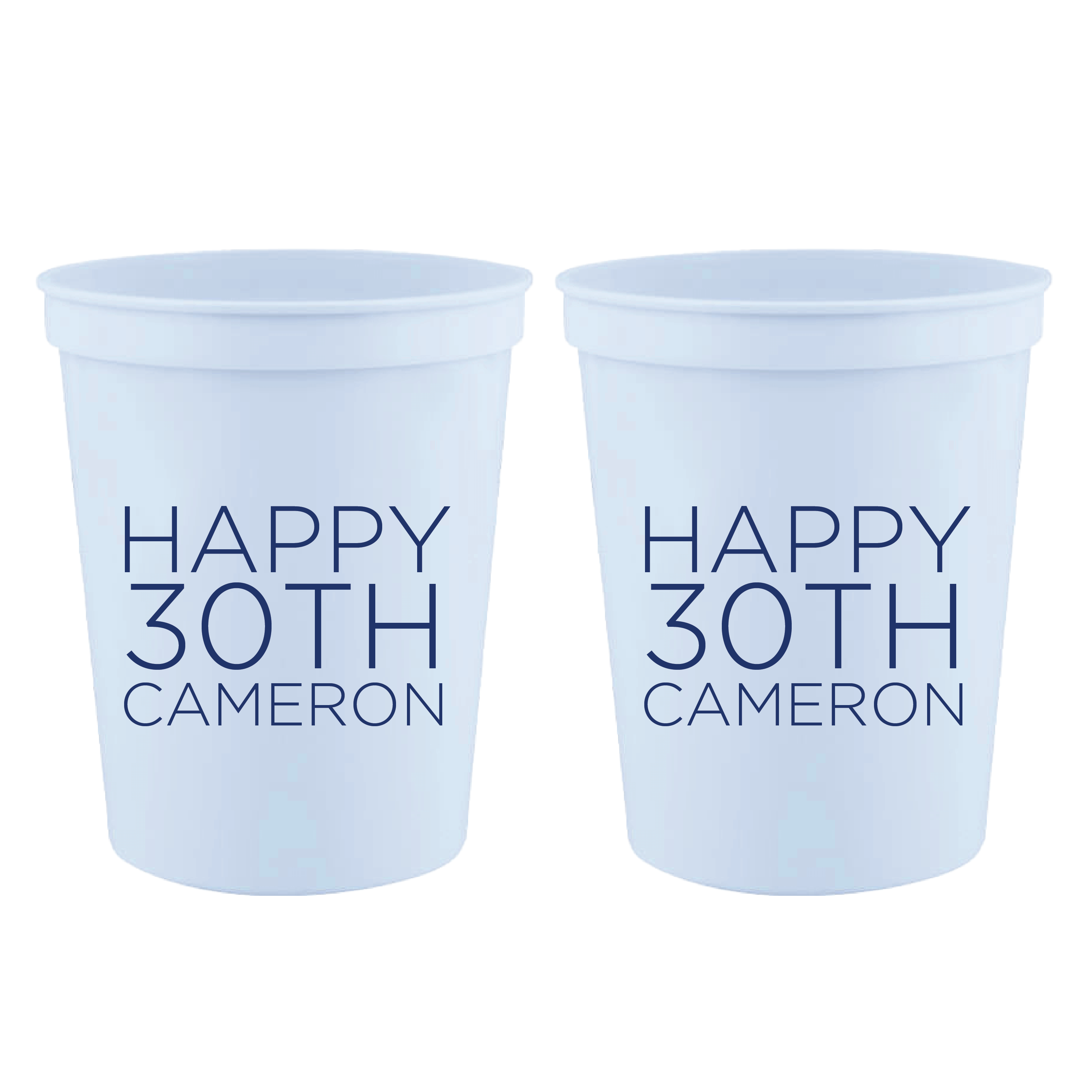 Milestone Age Birthday Stadium Cups