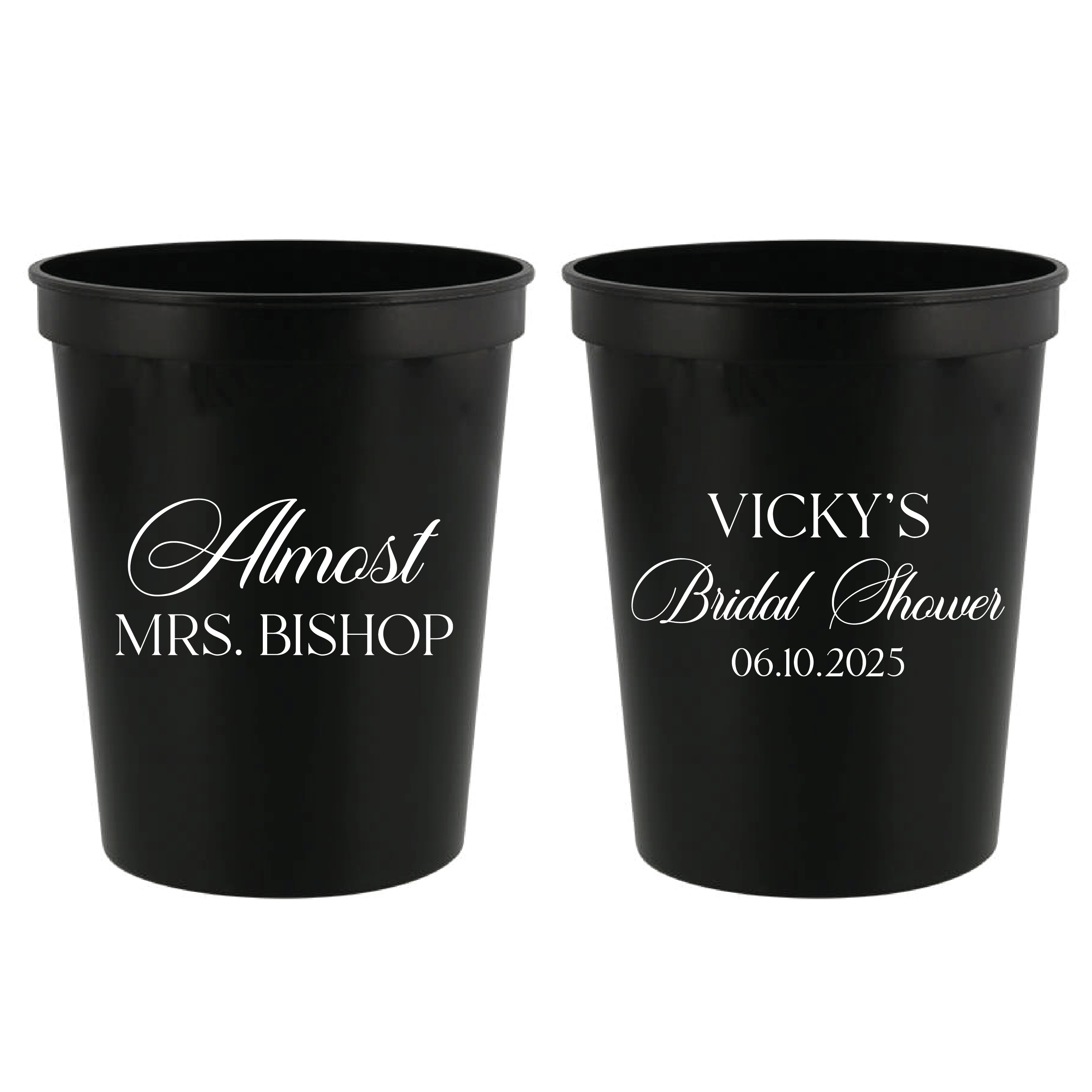 Elegant Almost Mrs Bridal Shower Stadium Cups - Cup - Stadium