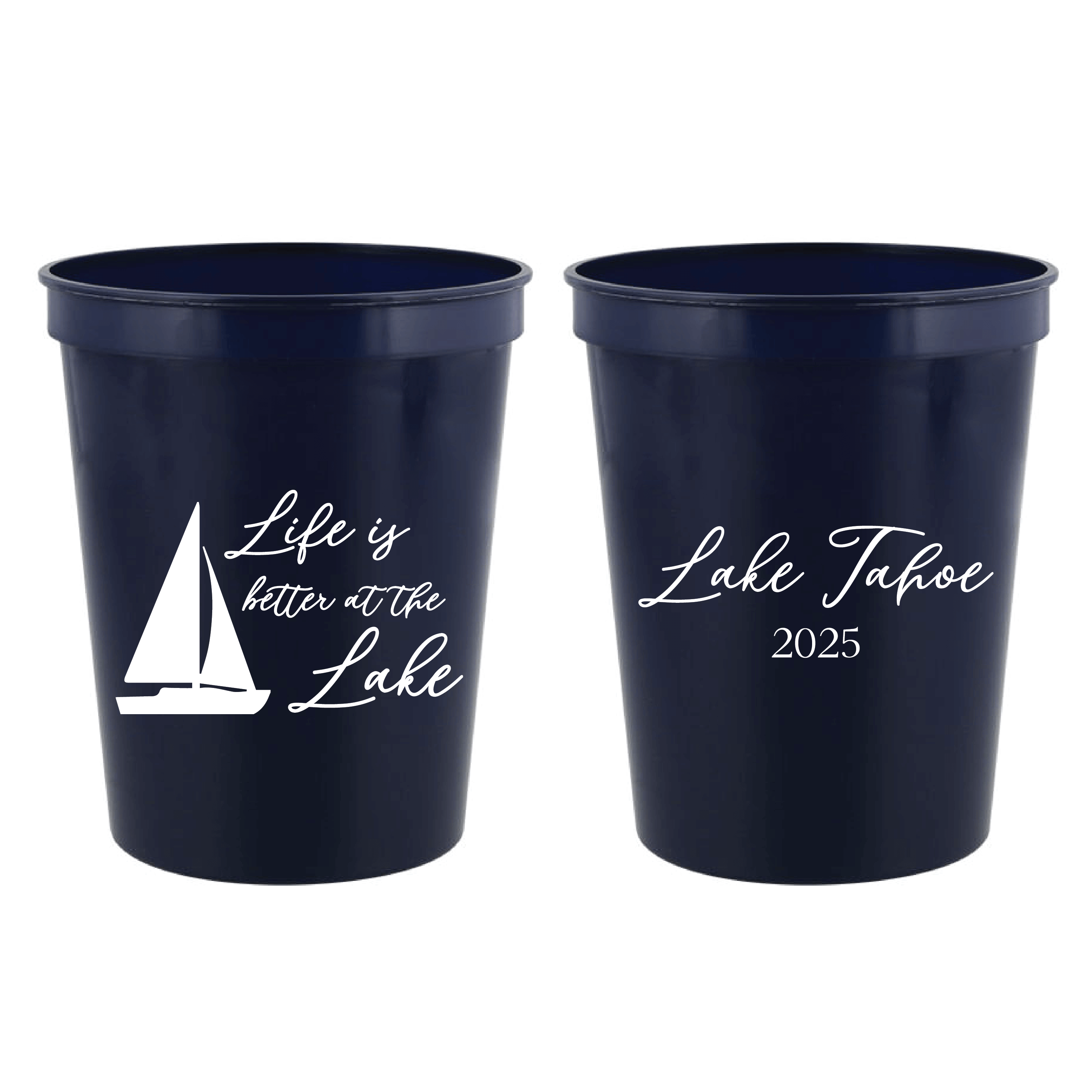 Life is Better At The Lake Stadium Cups