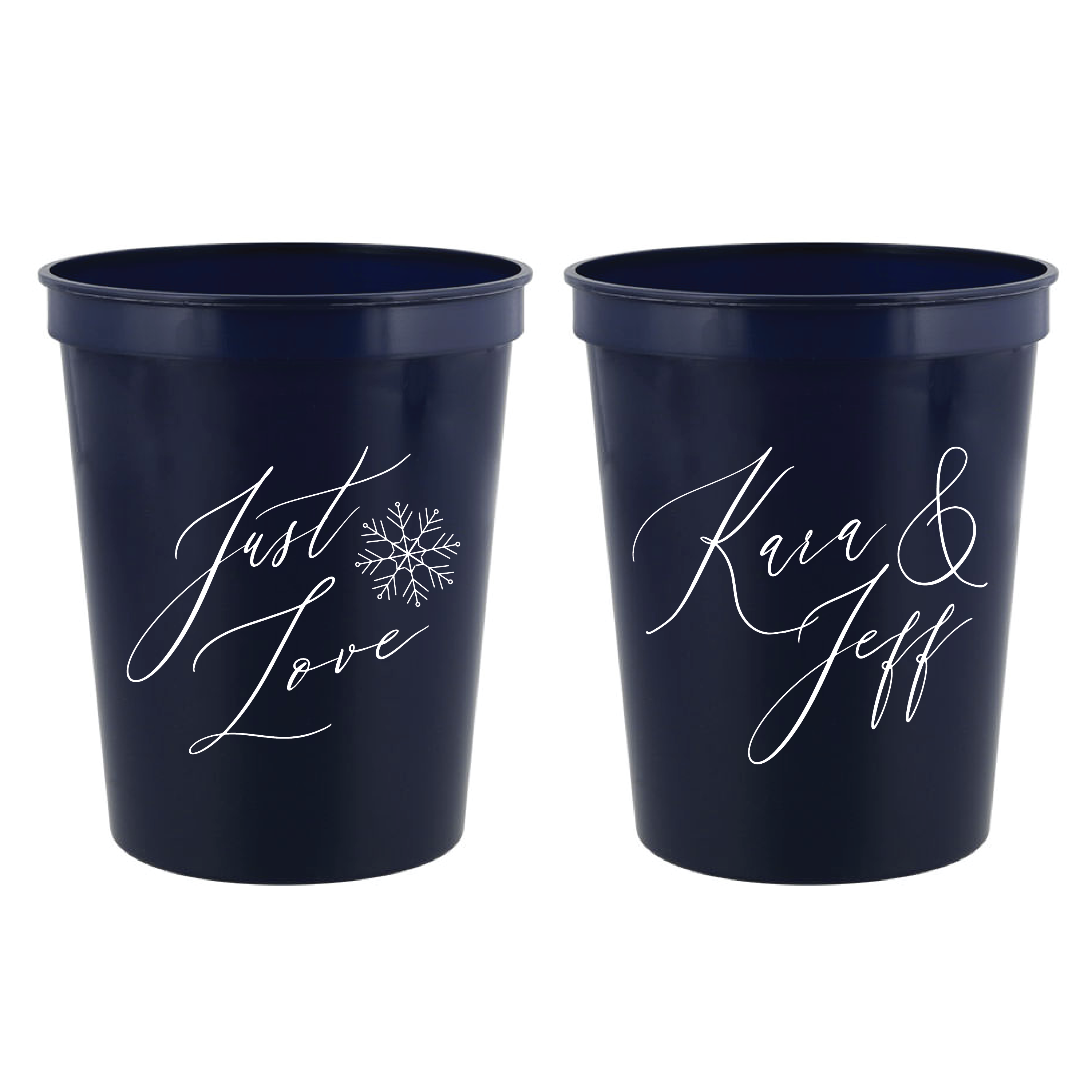 Just Love Personalized Wedding Stadium Cups - Cup - Stadium