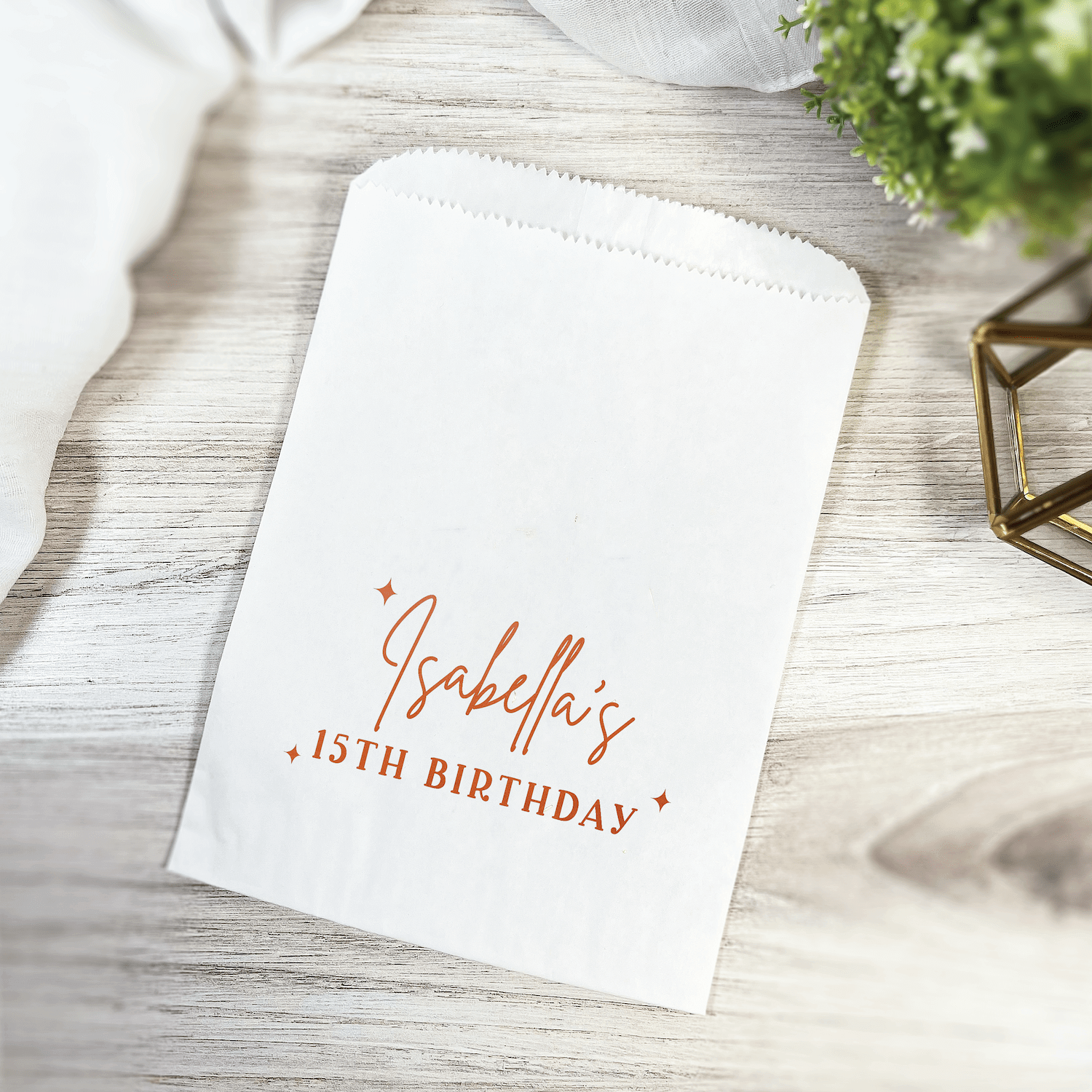 Star of the Day Birthday Favor Treat Bags