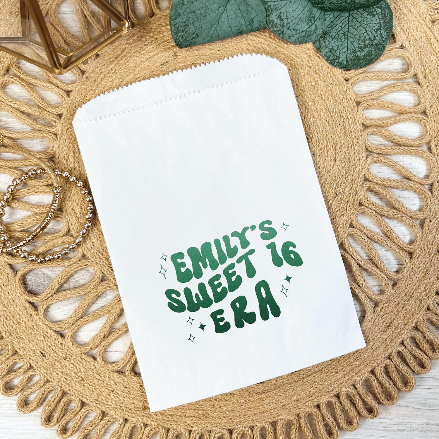 Sweet 16 Era Birthday Favor Treat Bags