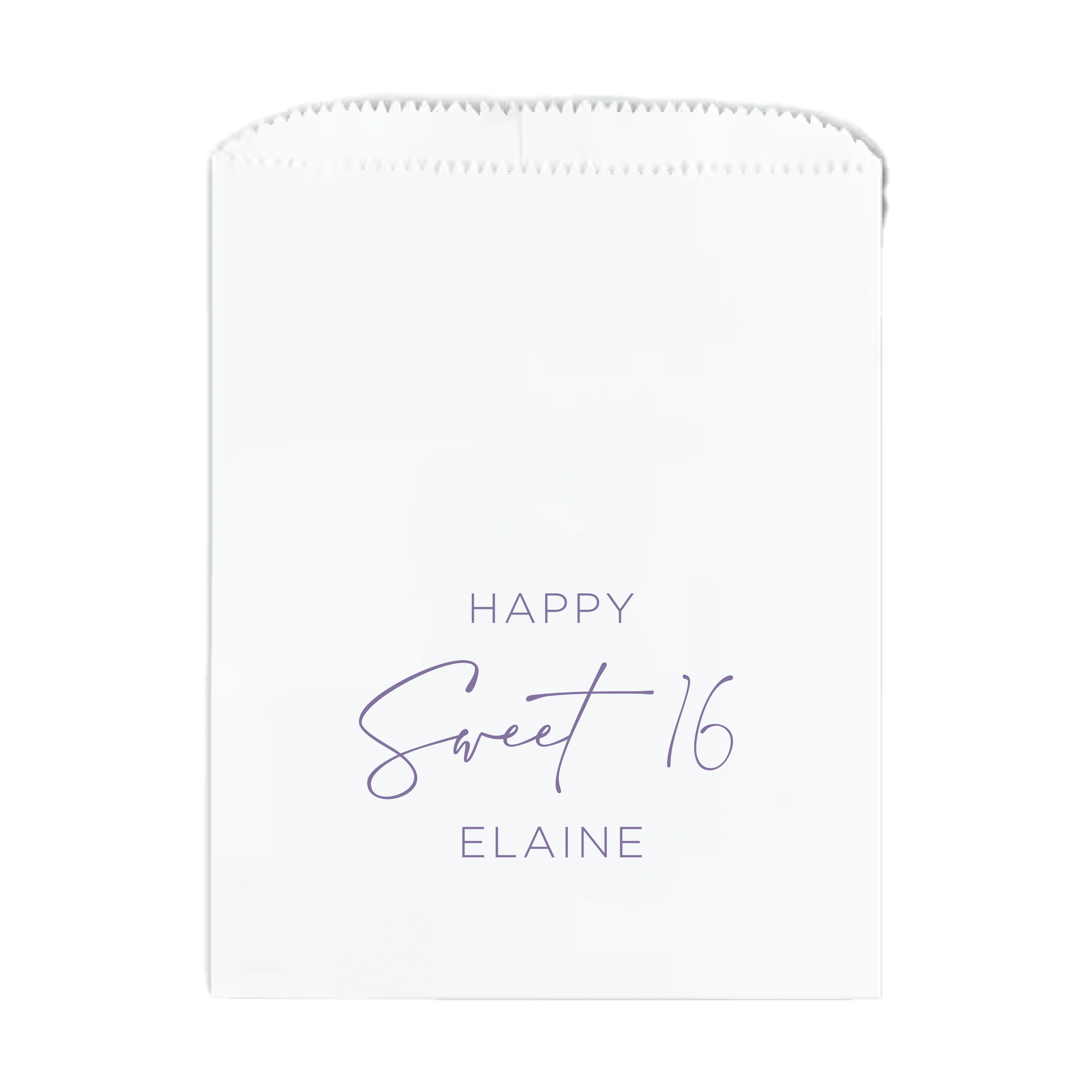 Happy Sweet 16 Birthday Favor Treat Bags