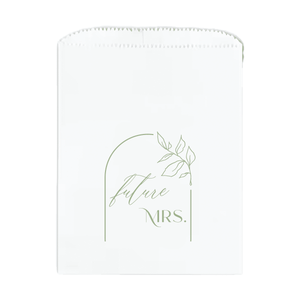 Future Mrs Floral Arch Personalized Favor Treat Bag