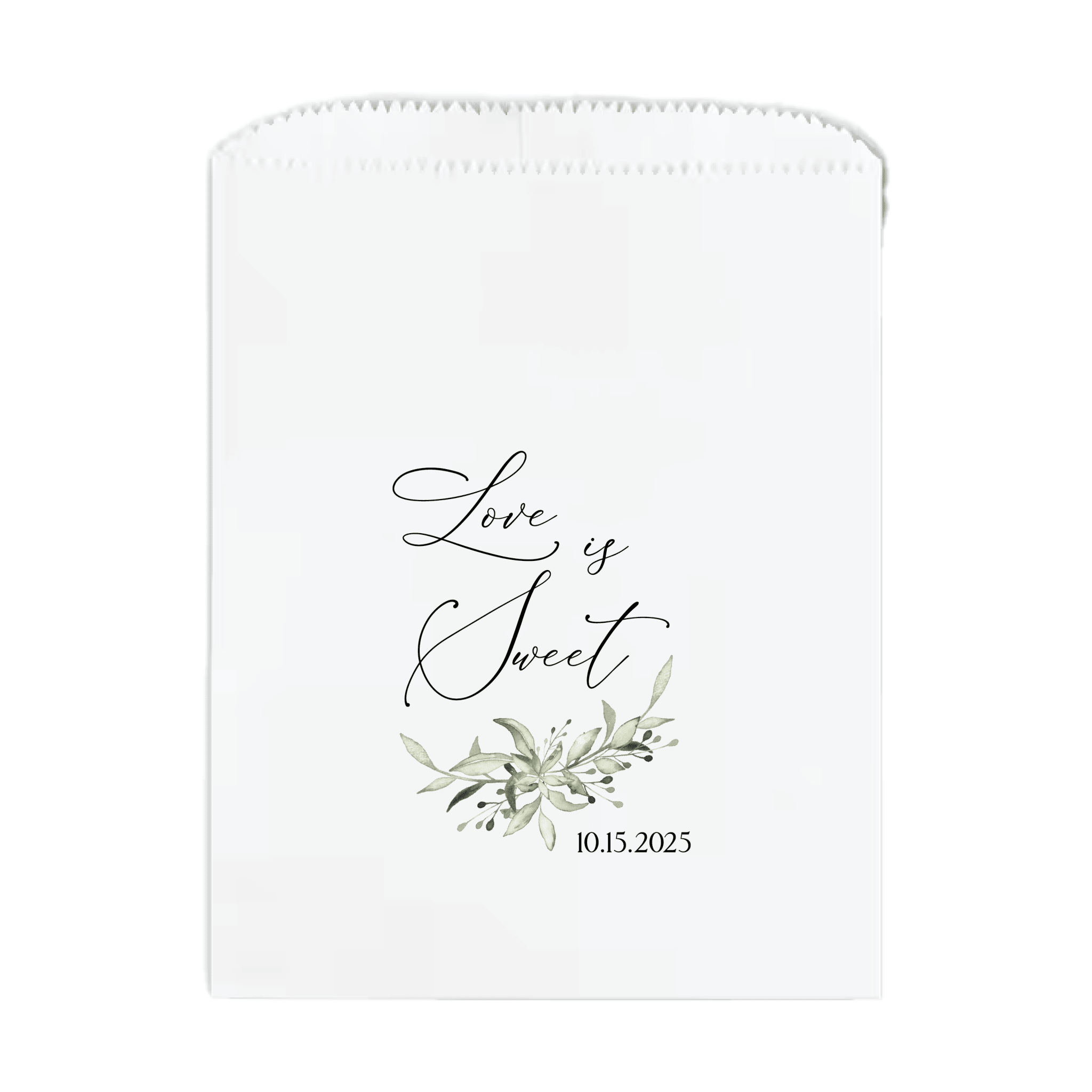 Love Is Sweet Wedding Favor Treat Bag - Treat Bag - Full Color