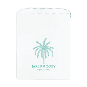 Palm Tree Personalized Favor Treat Bag
