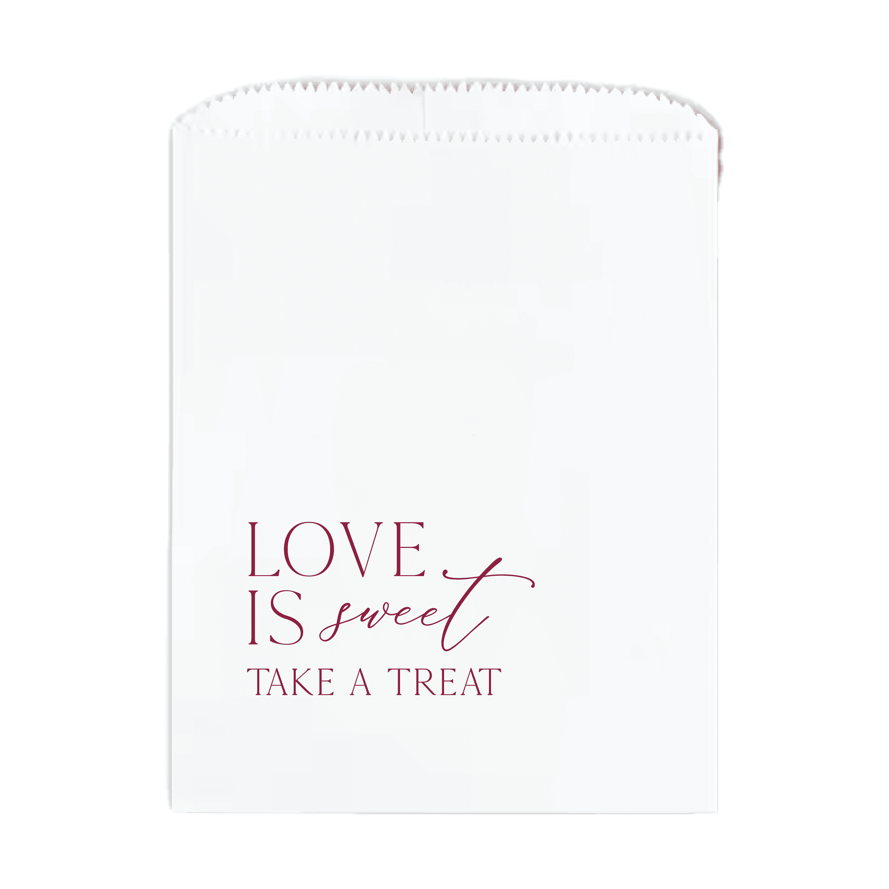 Love is Sweet Personalized Favor Treat Bag - Treat Bag - Full Color