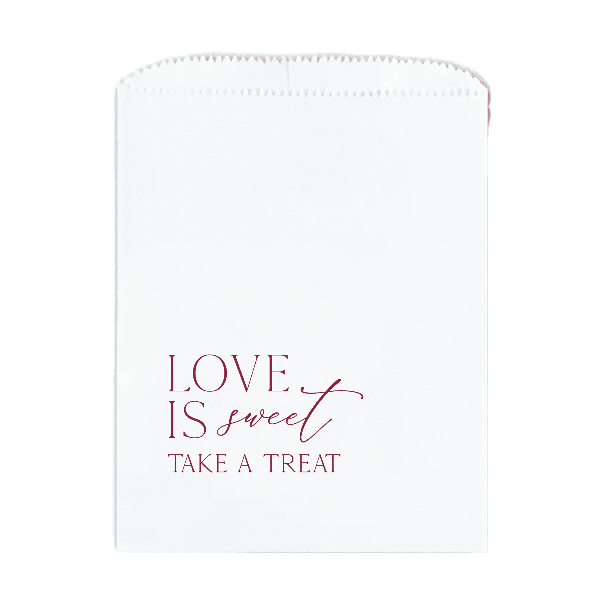 Love is Sweet Personalized Favor Treat Bag - Treat Bag - Full Color