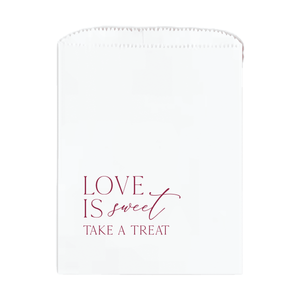 Love is Sweet Personalized Favor Treat Bag