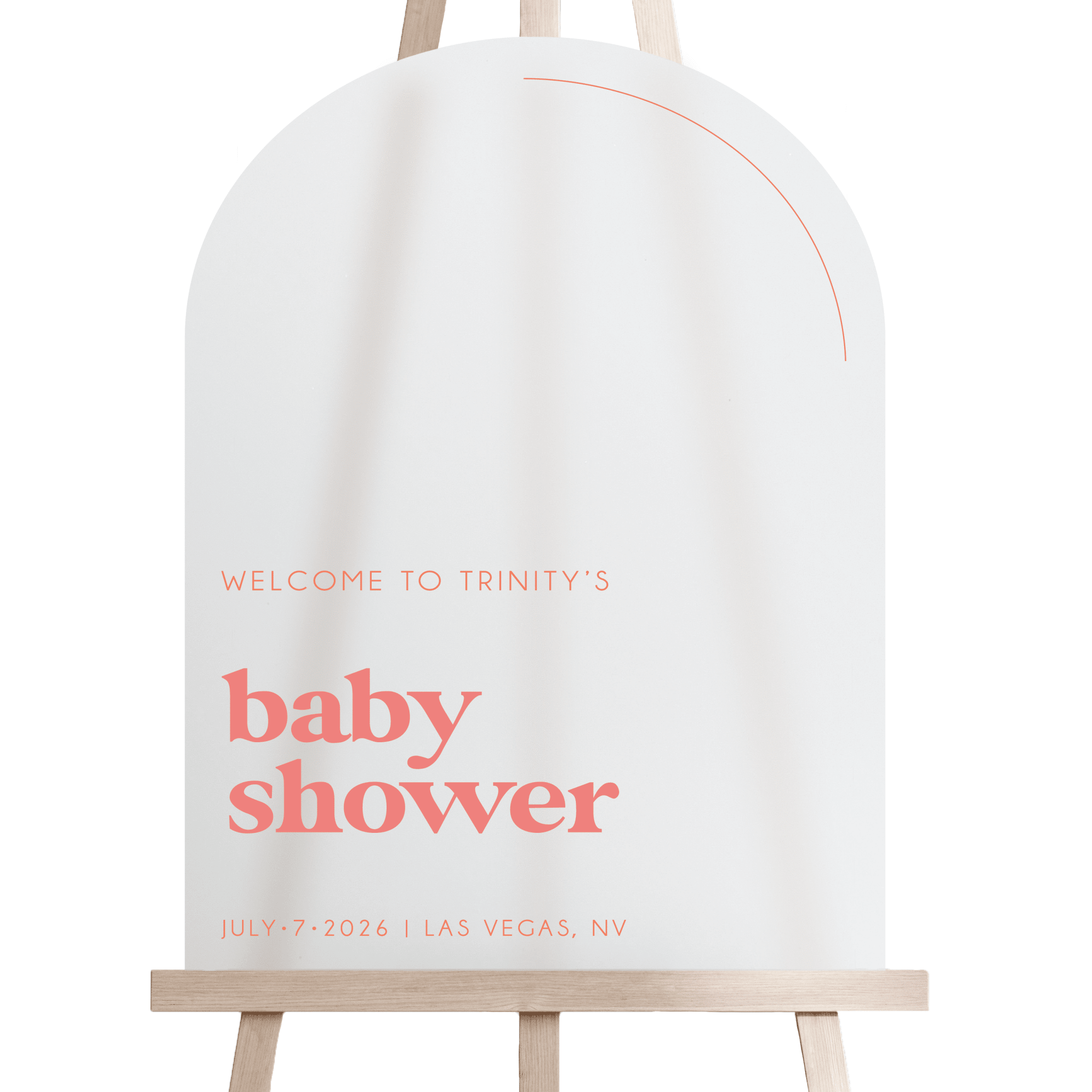 Retro Baby Shower Acrylic Sign - Welcome Sign