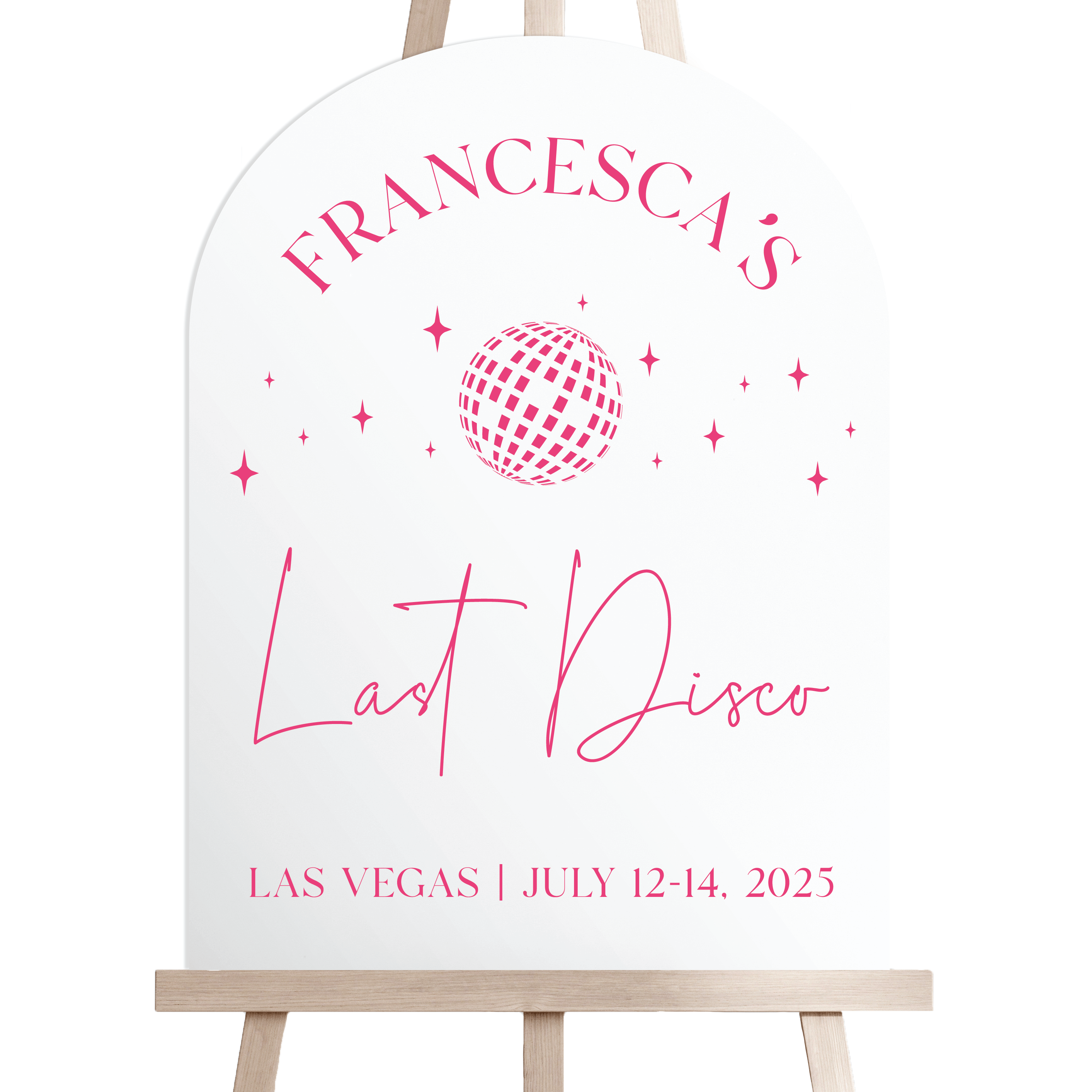 Last Disco Bachelorette Sign - Bachelorette Sign