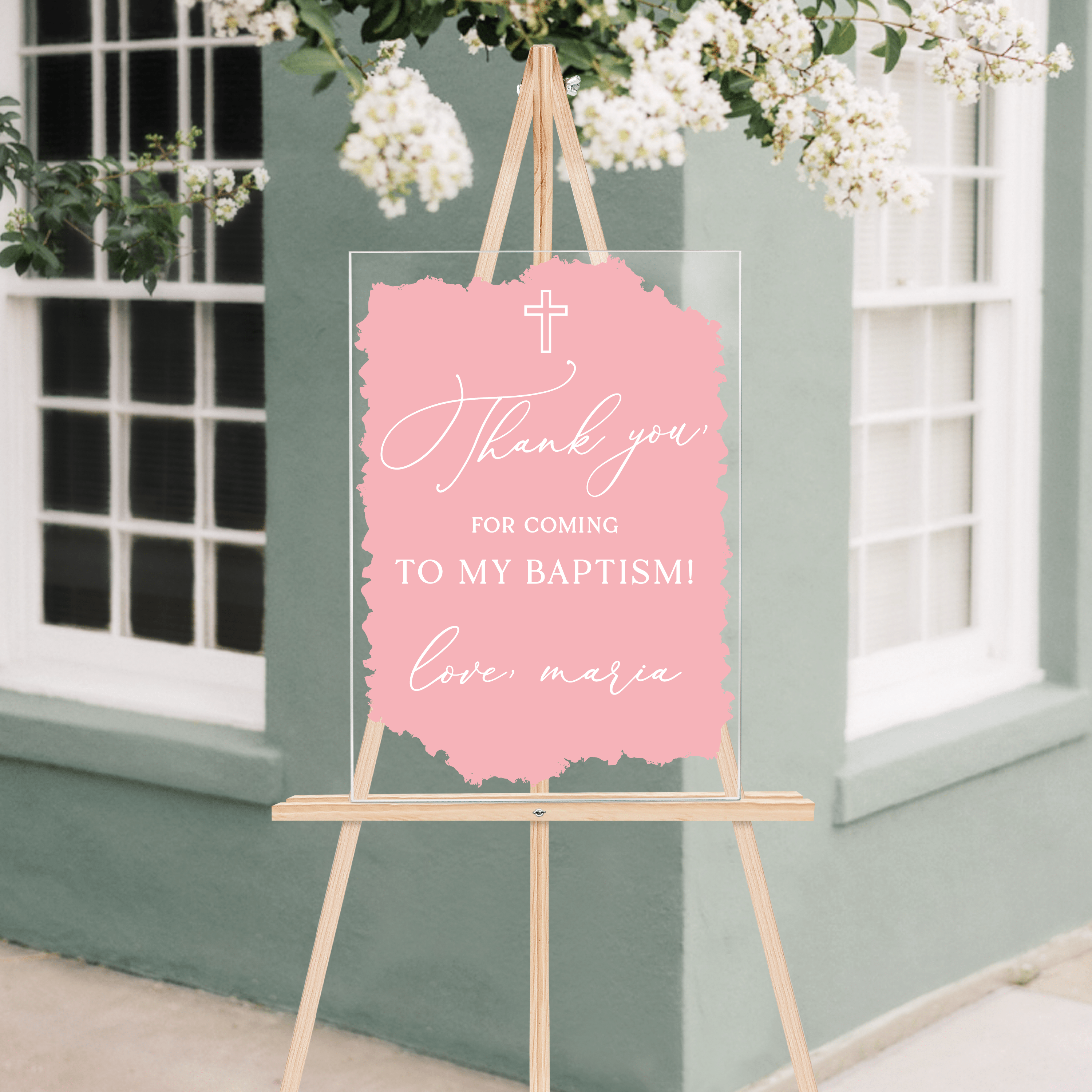 Thank You For Coming Baptism Welcome Sign - Welcome Sign