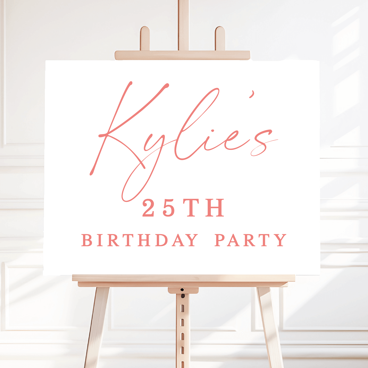 Elegant Birthday Sign