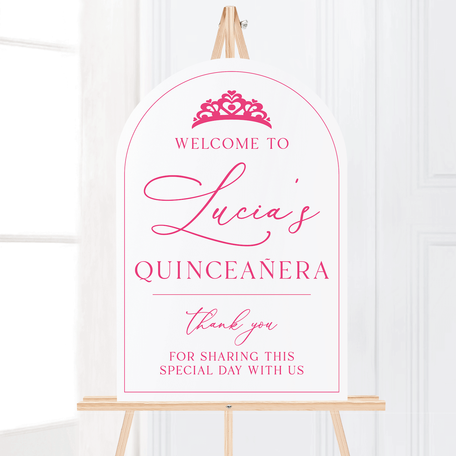 Mis Quince Magic Birthday Party Welcome Sign